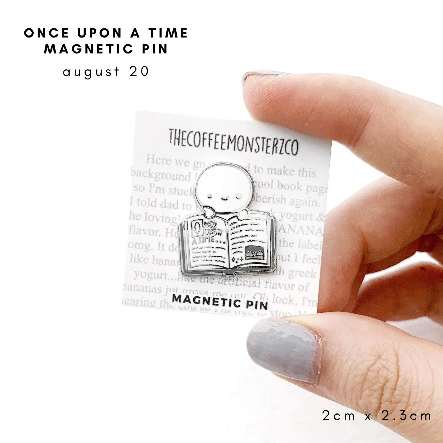 Misfit Once Upon A Time - Magnetic Enamel Pin (1 per customer)