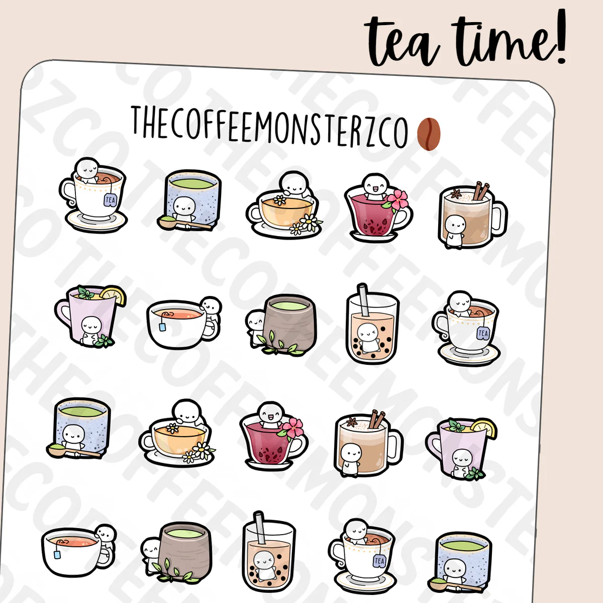 Tea Time Emotis Sampler