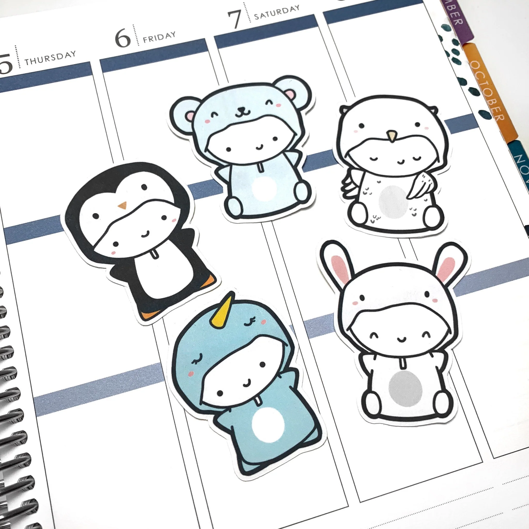 Winter Animal Onesie Die Cuts