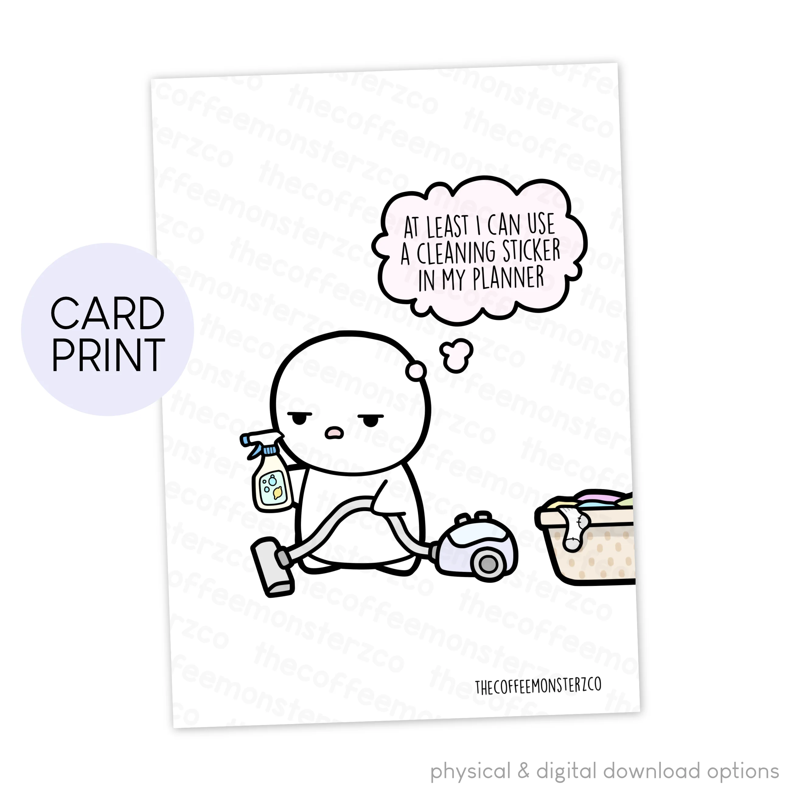 Do It For The Sticker - Card Print