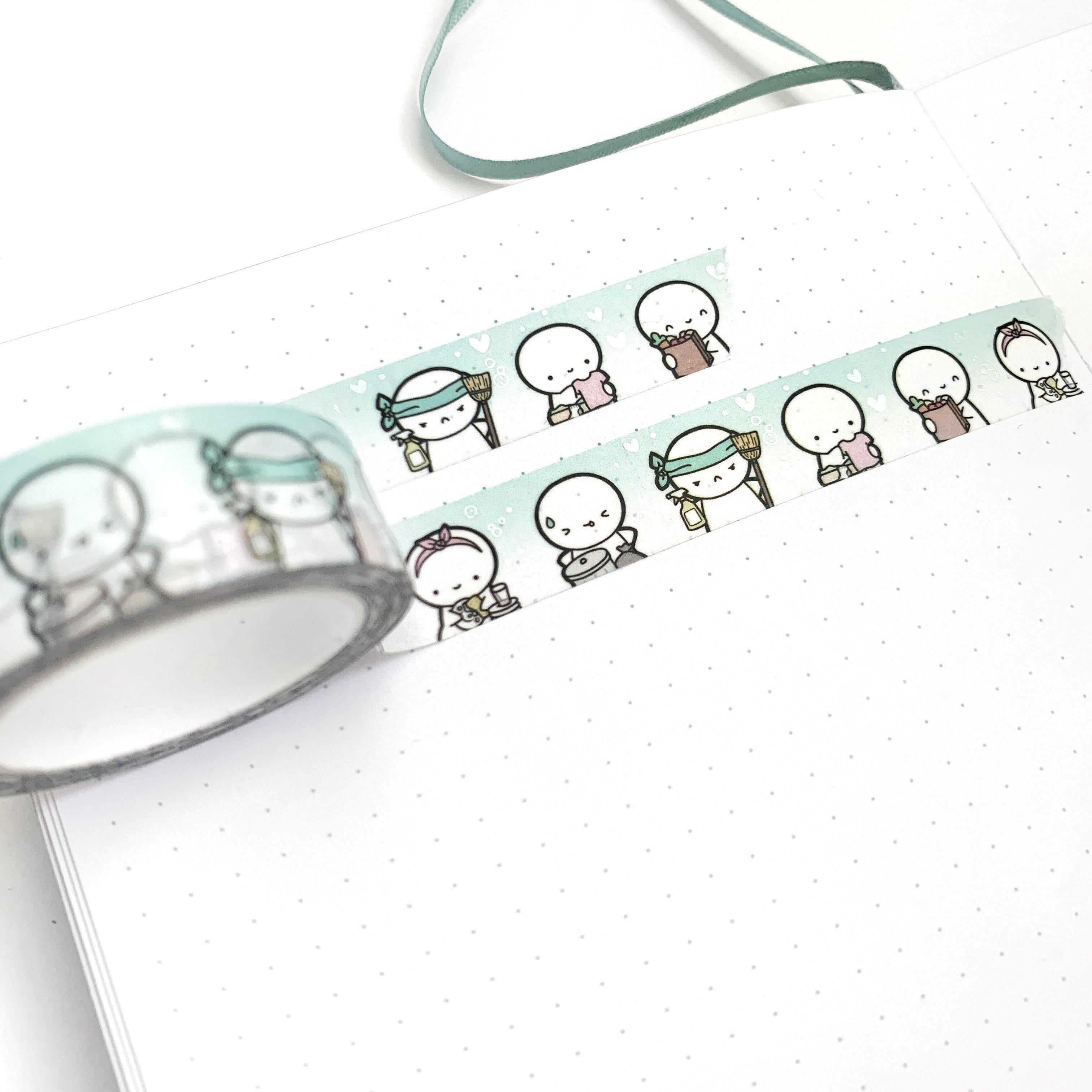 Little Chores Emoti Washi Tape - 15mm