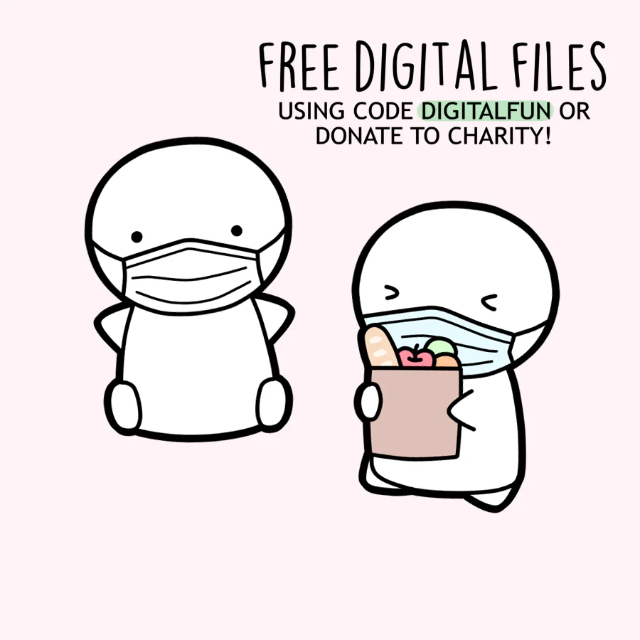 Face Mask Emotis - DIGITAL FILES