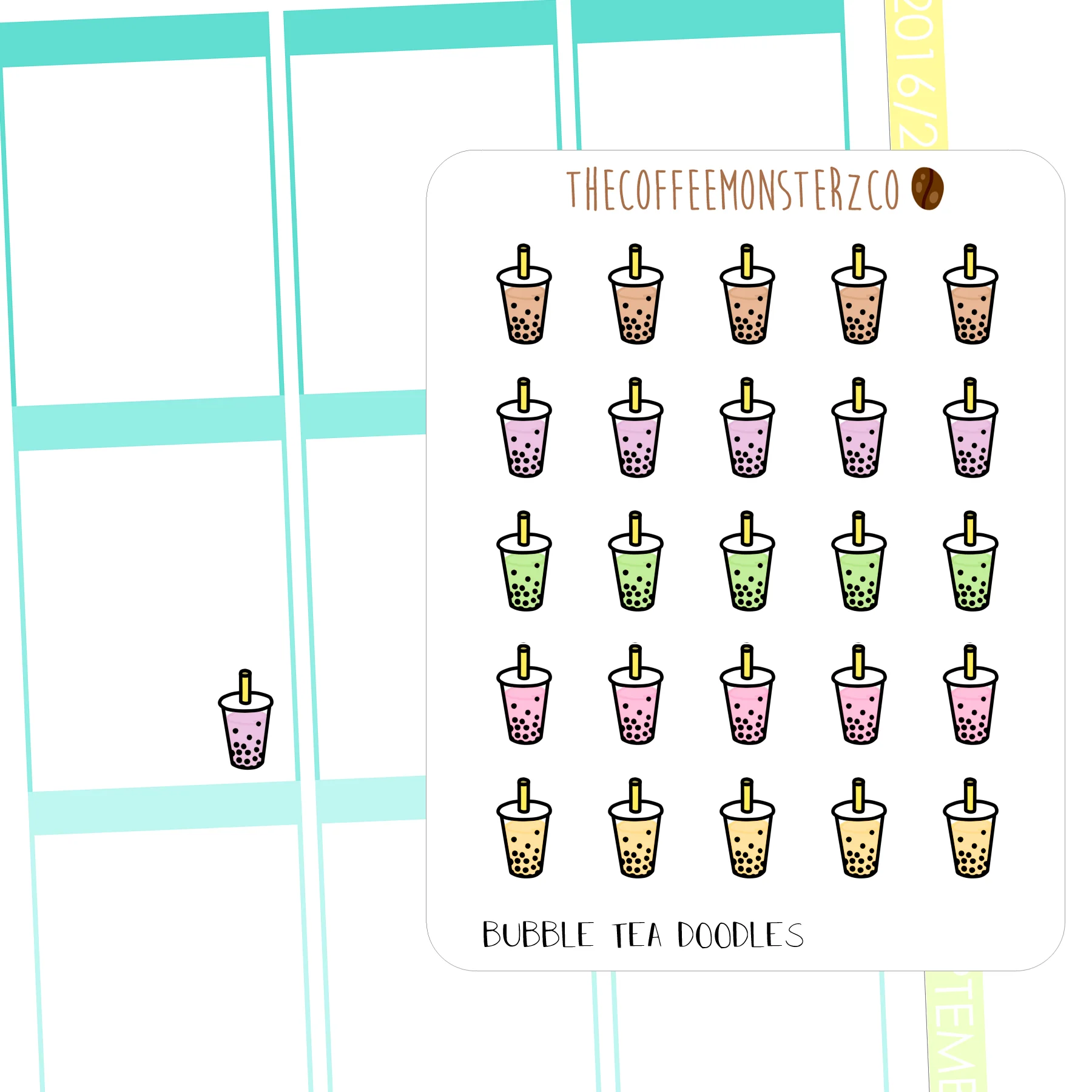 Bubble Tea Doodles (FINAL STOCK)