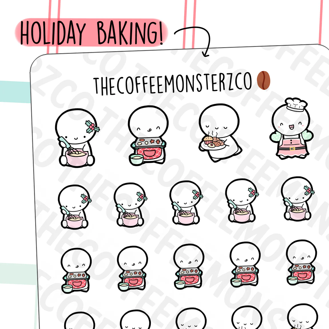 Holiday Baking Emotis (FINAL STOCK)