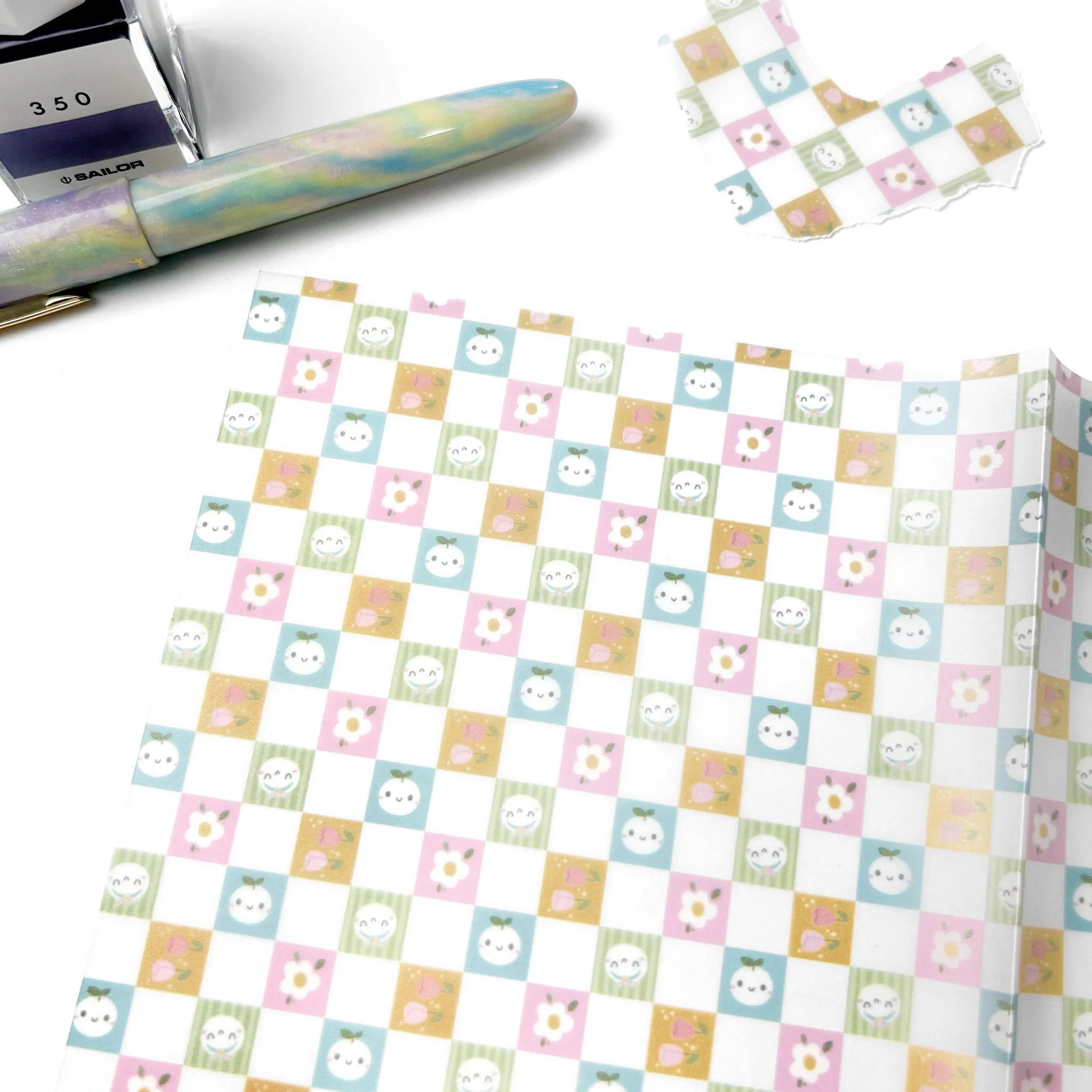 Colourful Tiles - Vellum Paper