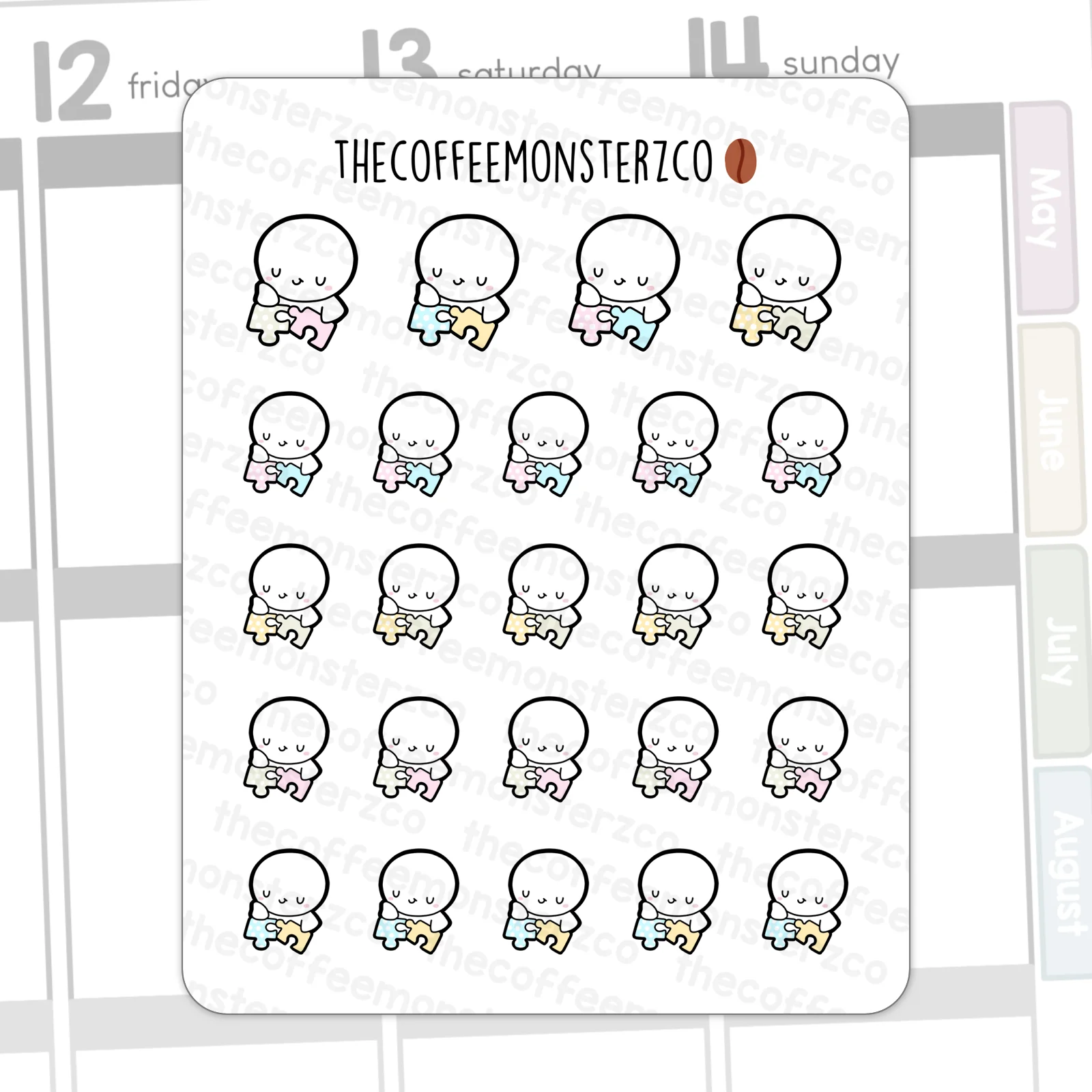 Playing Puzzle Emotis