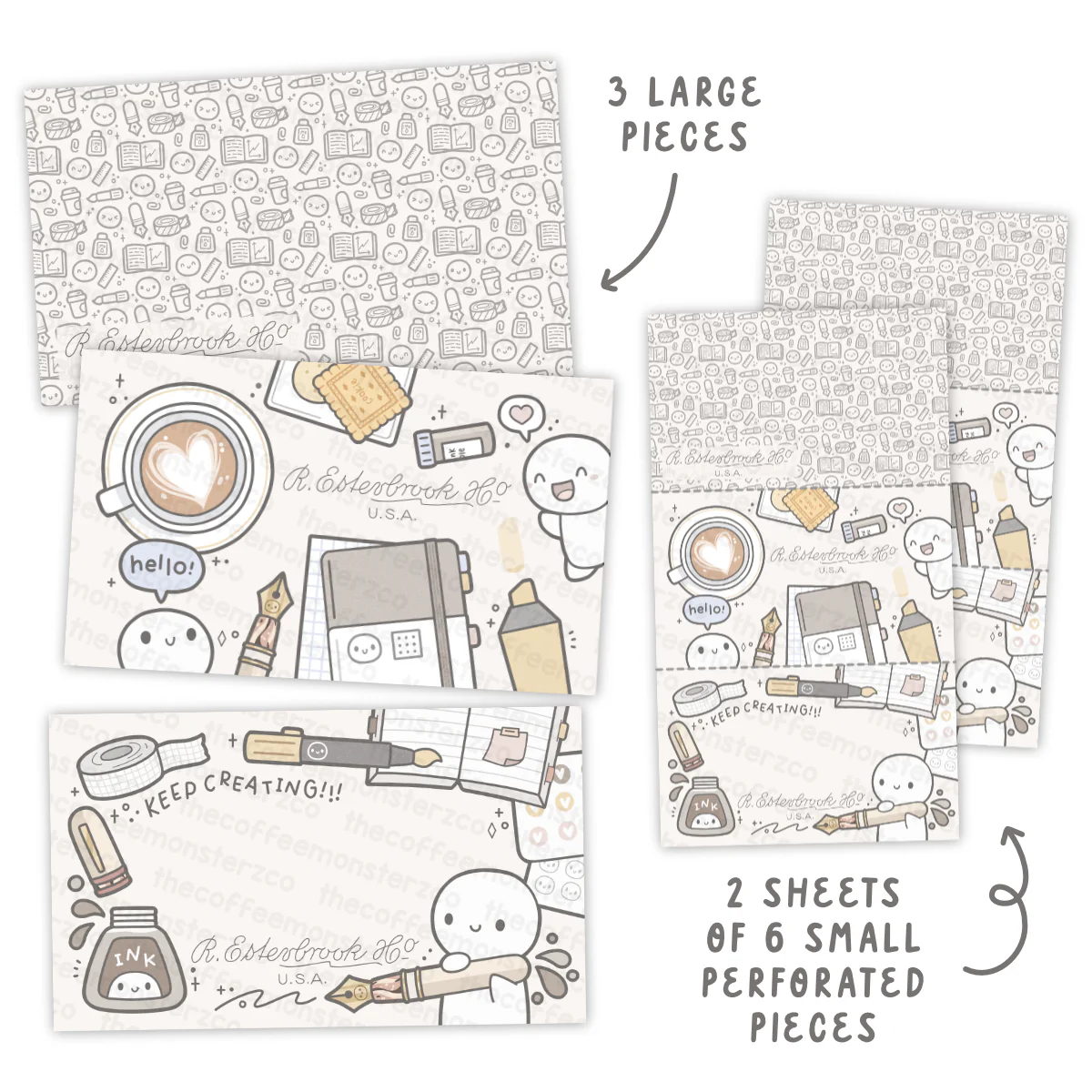 Keep Creating - Blotter Paper Set