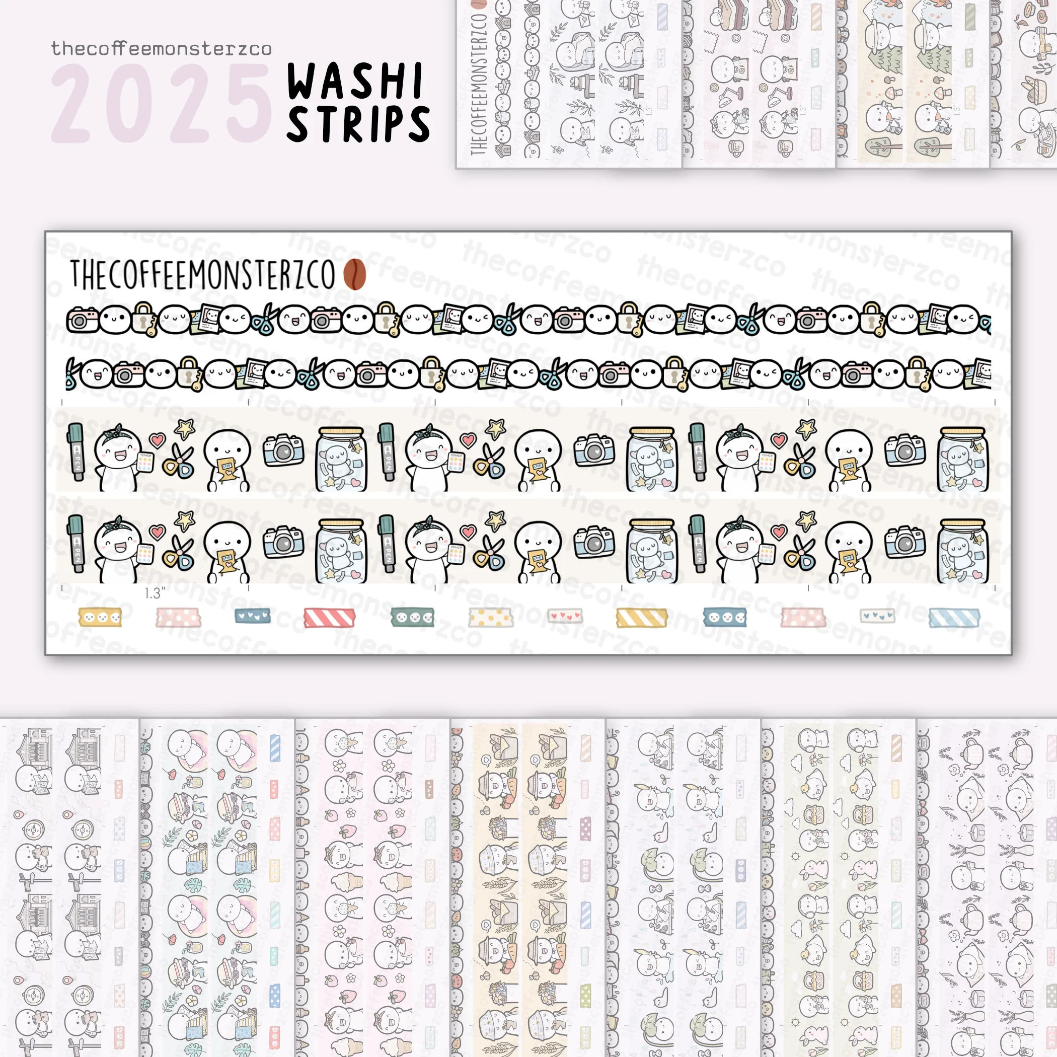 2025 Coordinating Washi Strips