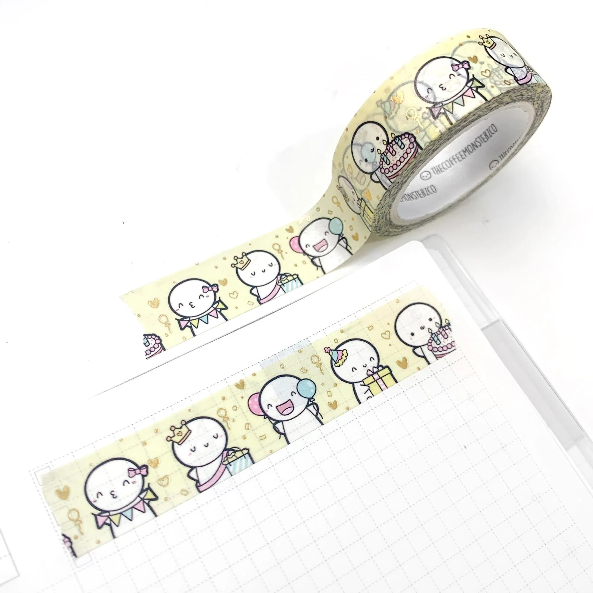 Birthday Bash Emotis Washi Tape - 15mm