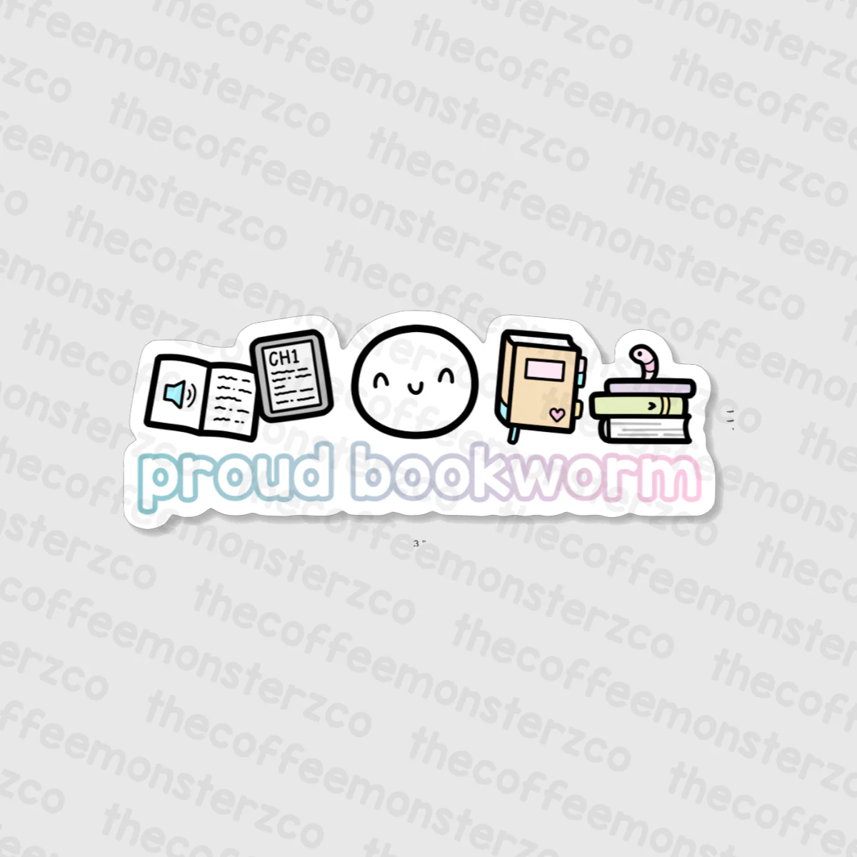 Reading Emoti - Vinyl Sticker