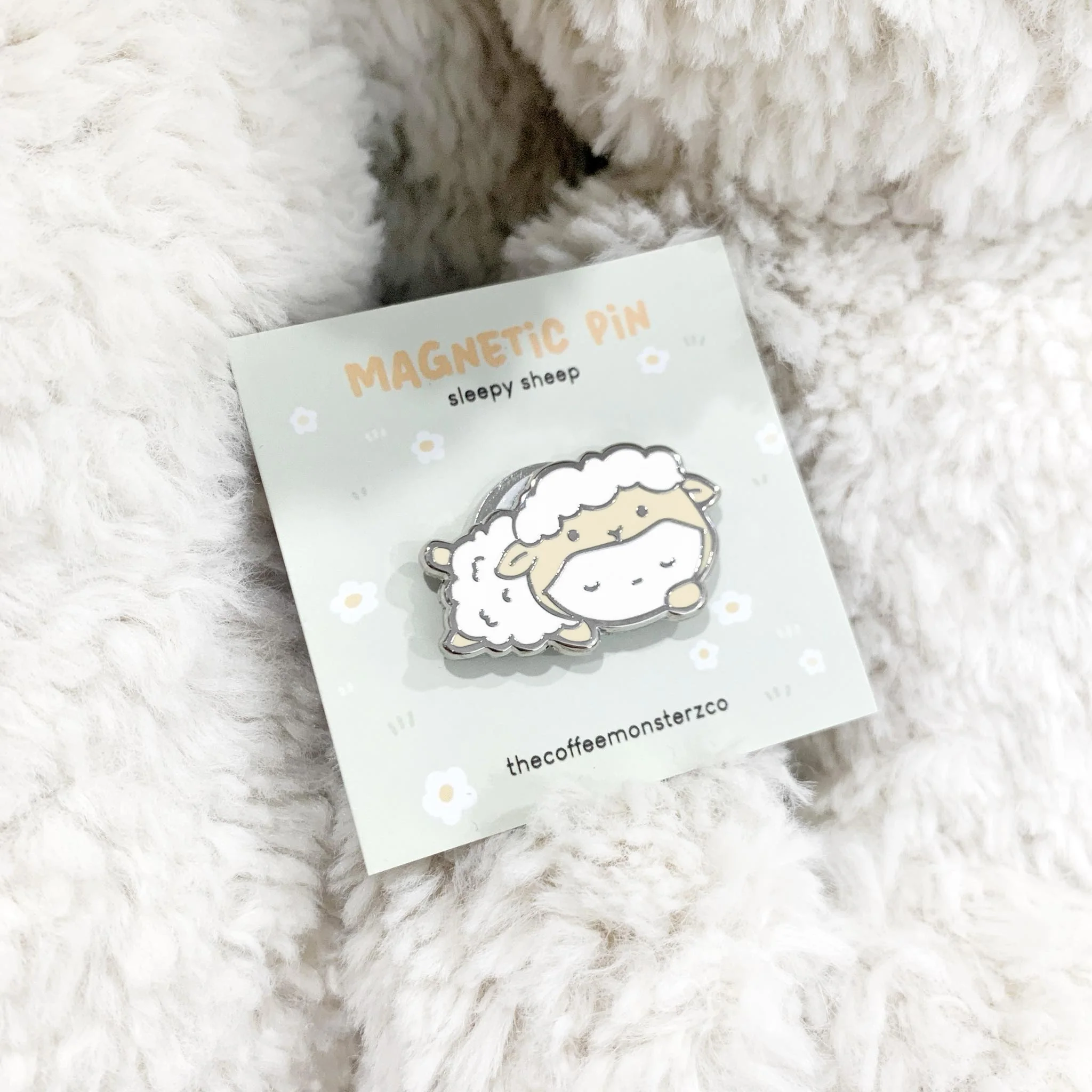 Sleepy Sheep - Magnetic Pin