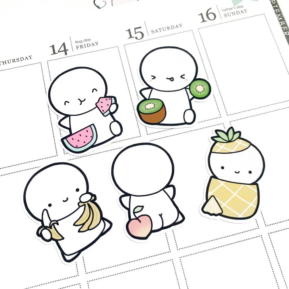 Mini Fruits & Veggie Emoti Die Cuts