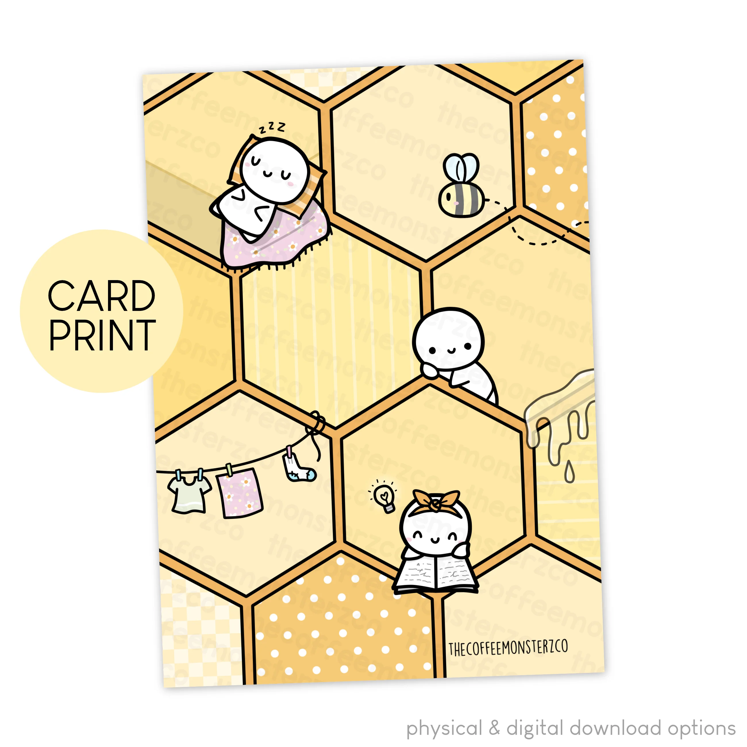 Honey I'm Home! - Card Print
