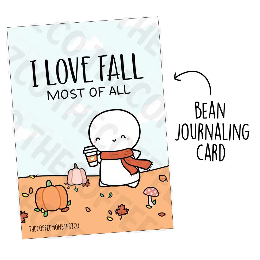 I Love Fall Most of All - Card Print