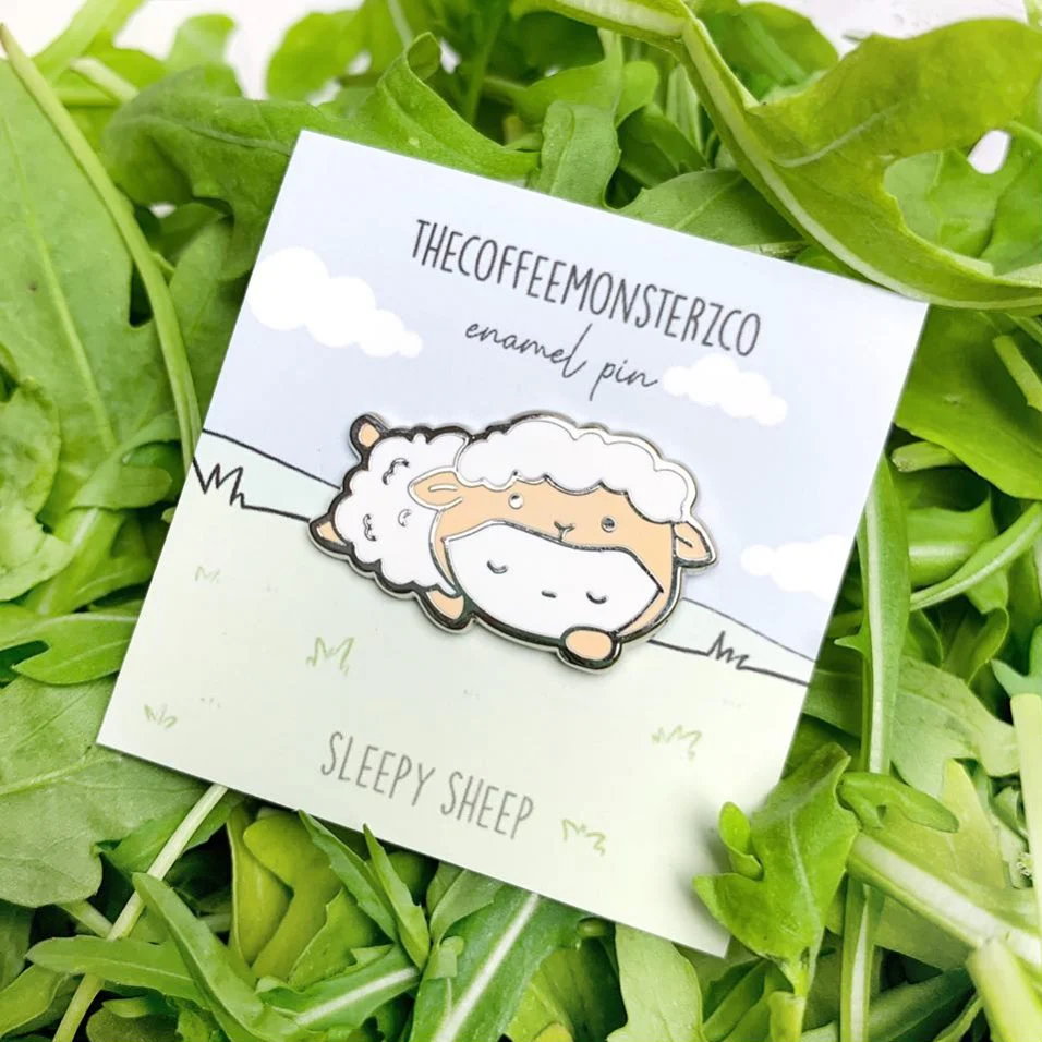 Sleepy Sheep - Enamel Pin