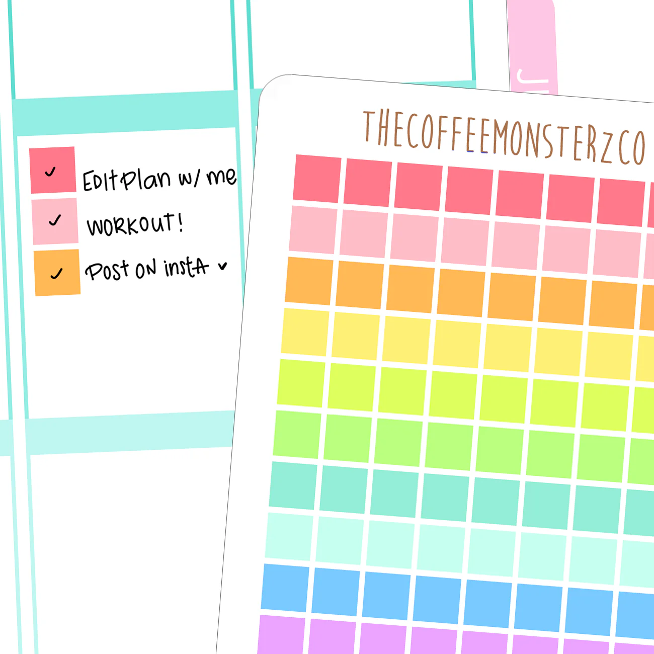 Rainbow Square Checkboxes