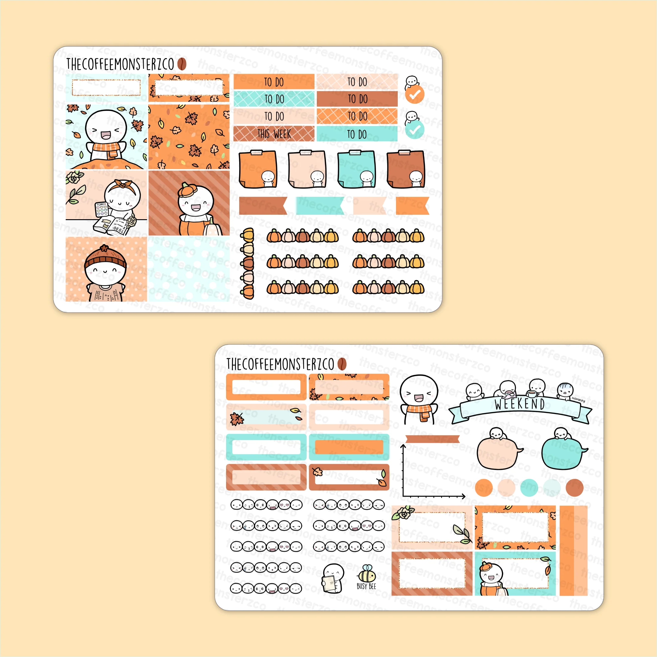 Autumn Emotis Hobonichi Cousin Kit