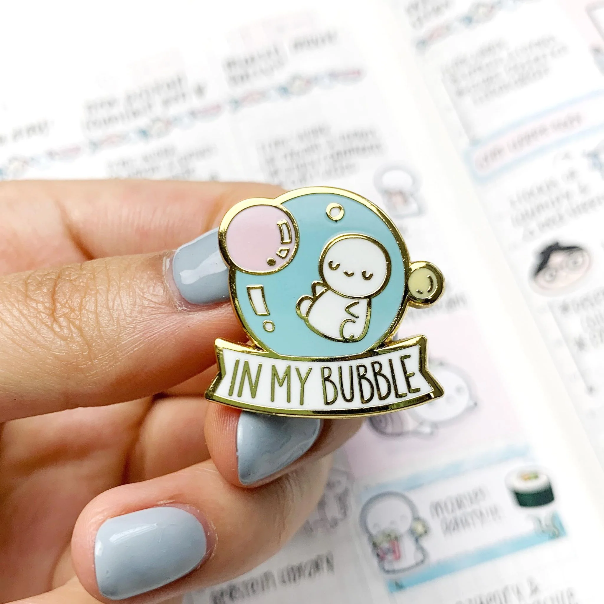 Personal Bubble - Enamel Pin