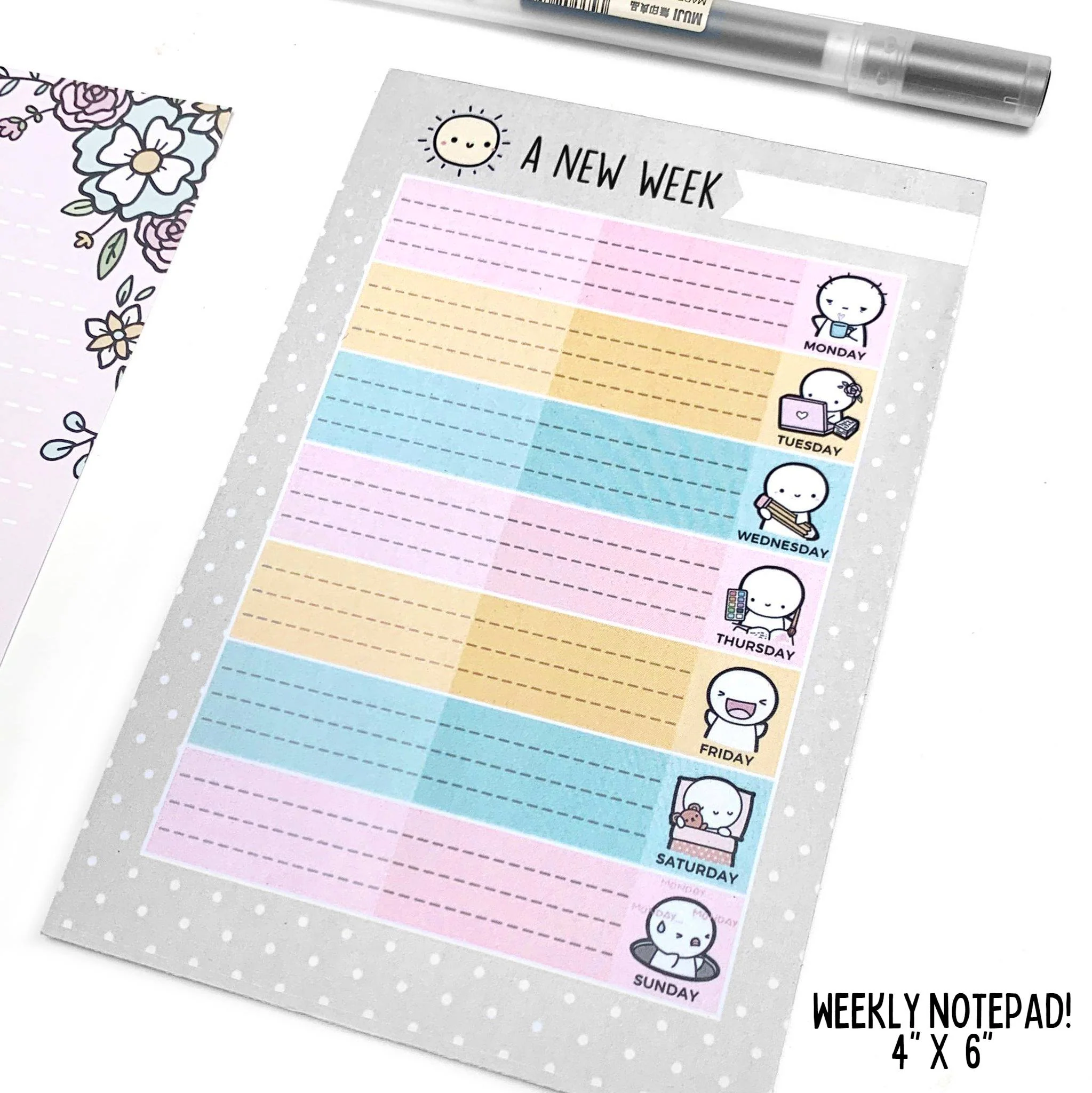 A New Week - Weekly Notepad