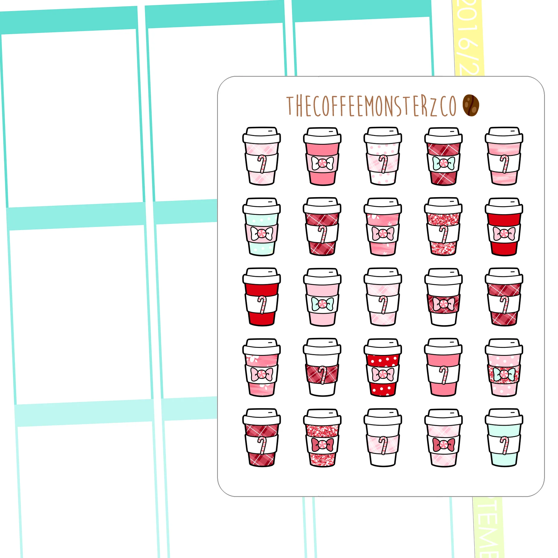 Holiday Red Coffee Cups (FINAL STOCK)