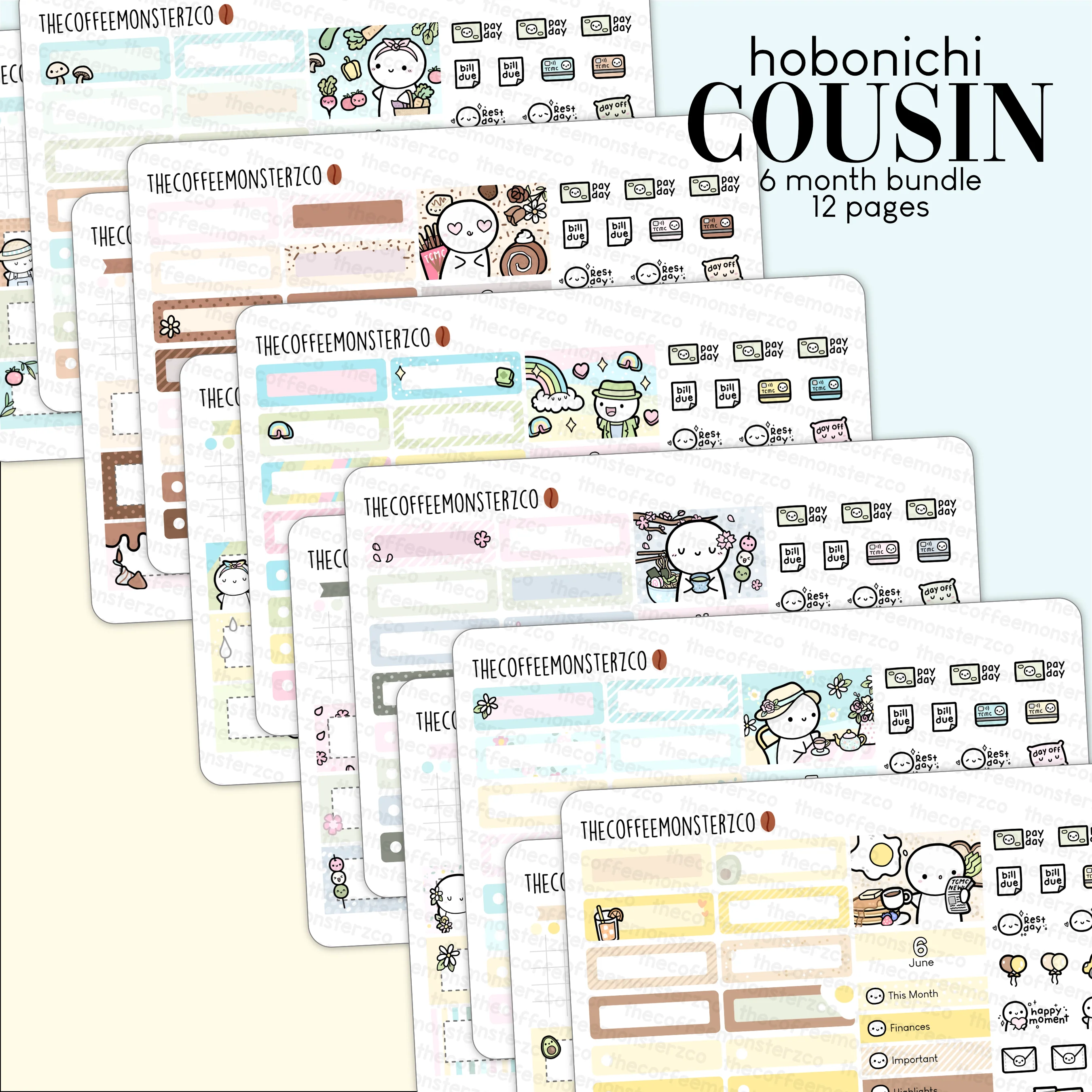 2023 Hobonichi Cousin Monthly Kits - Part 1