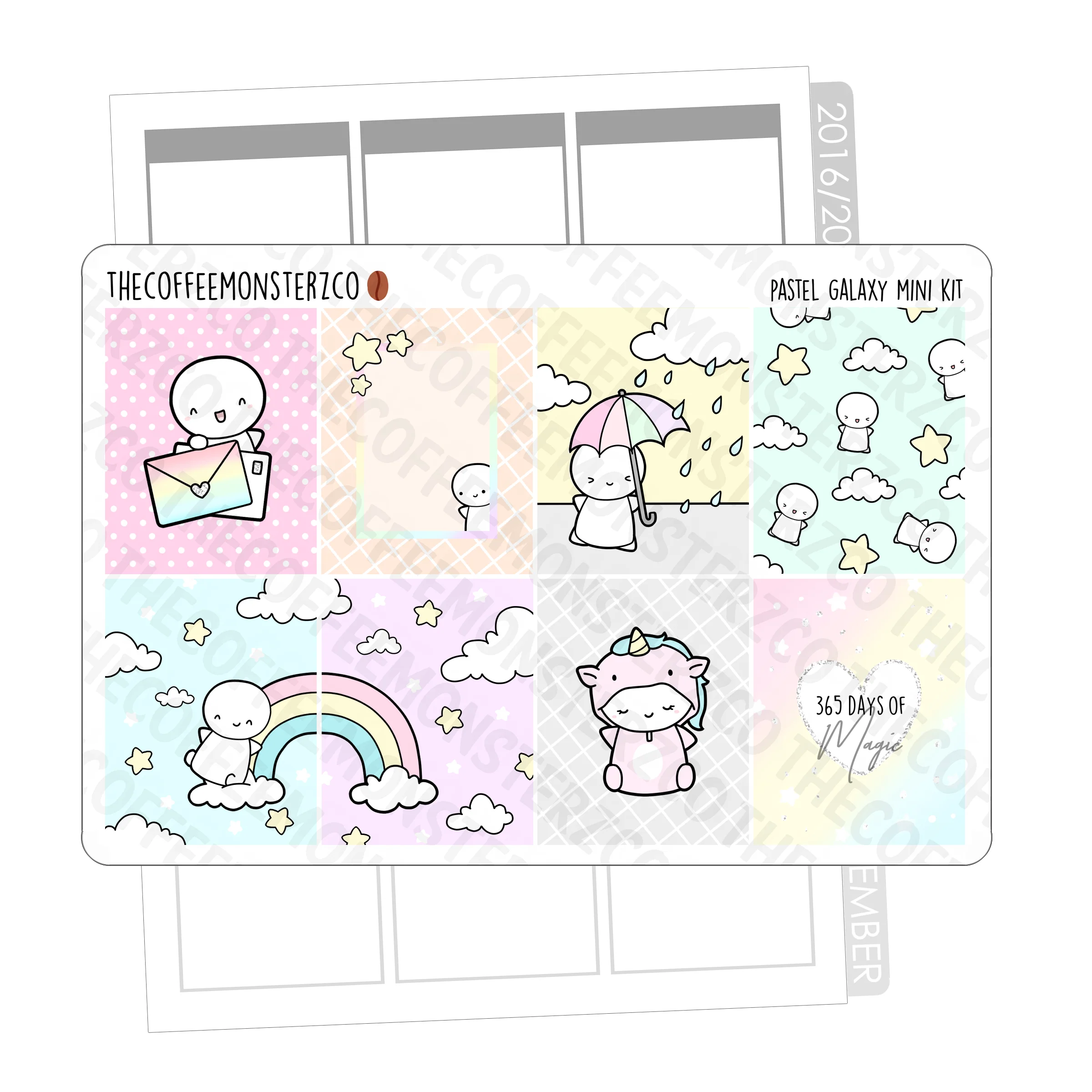 Pastel Galaxy Emoti Mini Kit