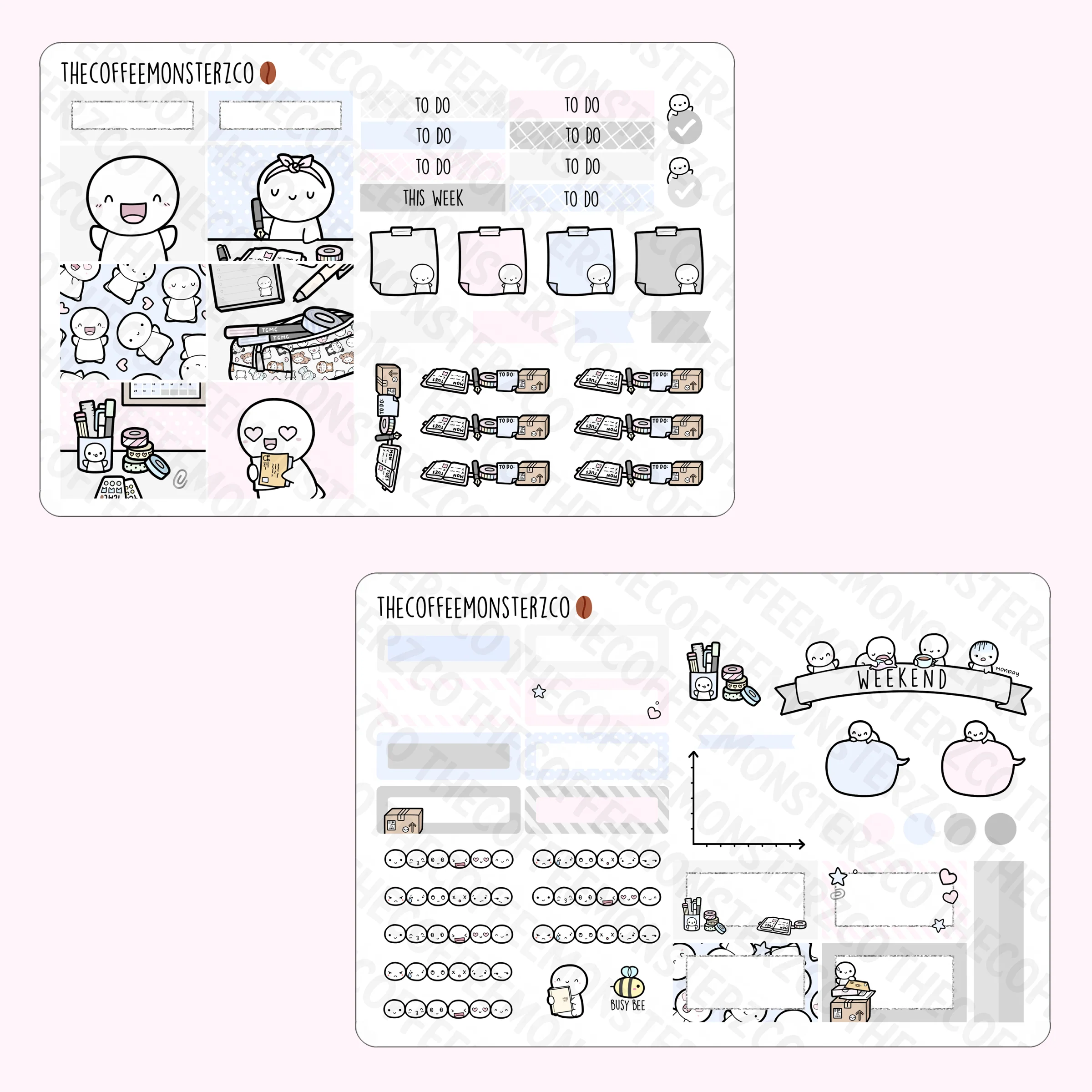 Classic Emotis Hobonichi Cousin Kit