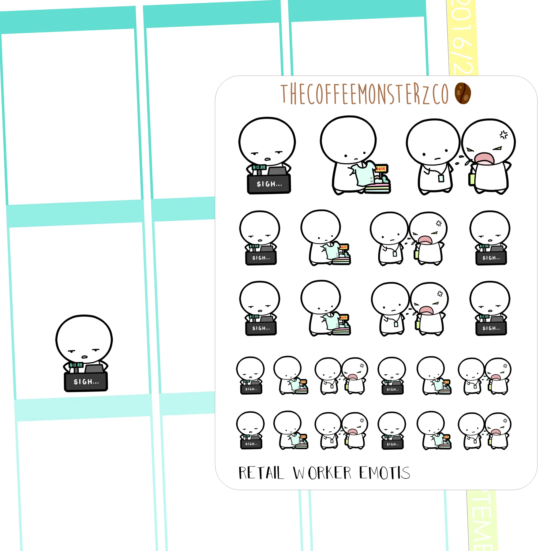 Retail Worker Emotis (FINAL STOCK)