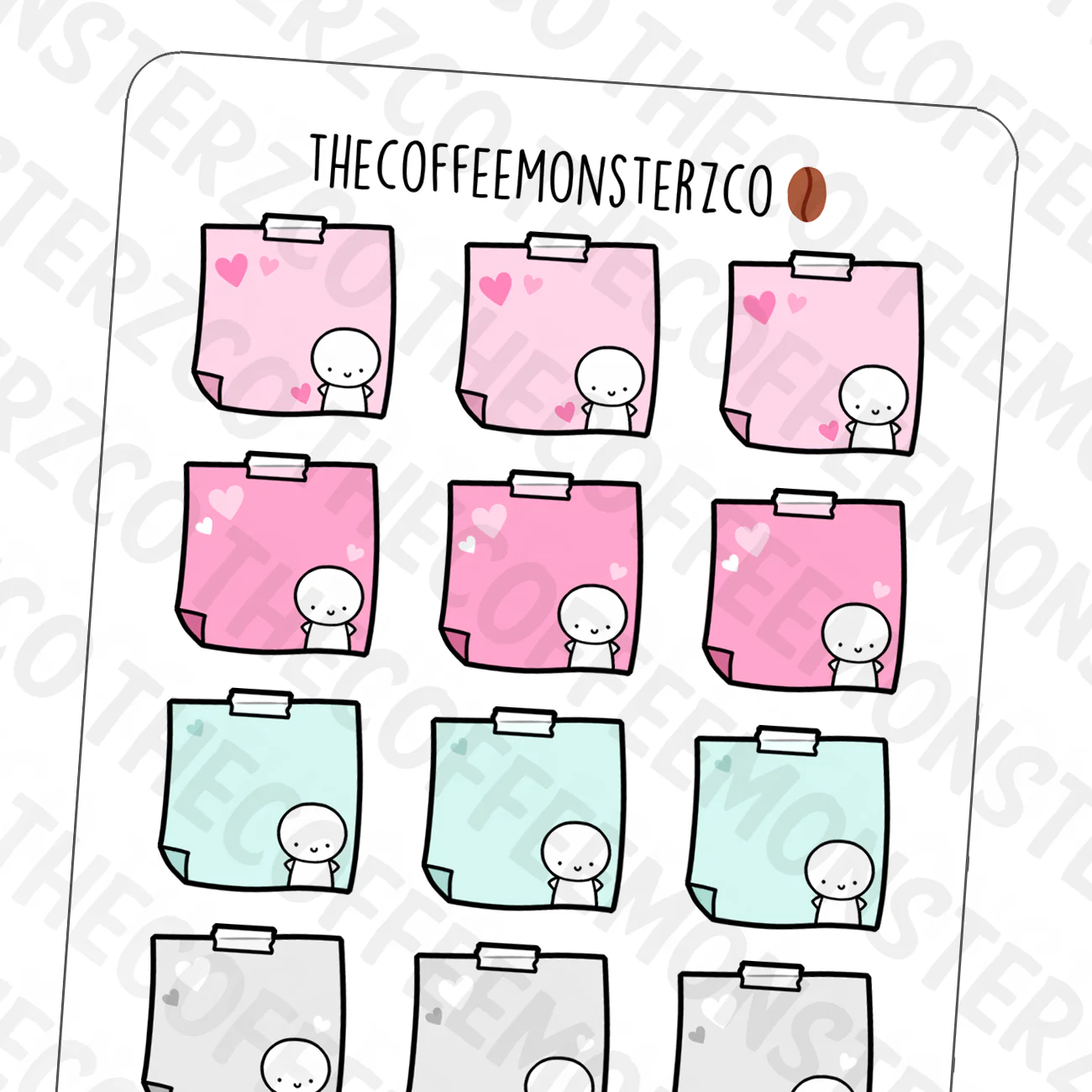 Valentine's Day Sticky Note Stickers