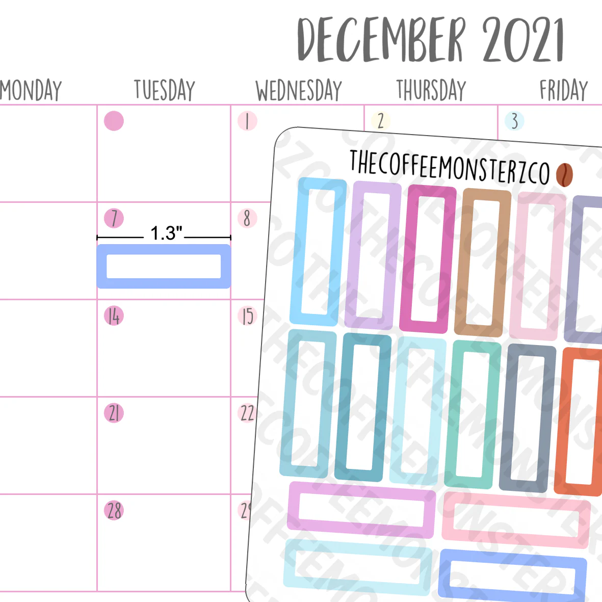 Simple Calendar Labels 2021