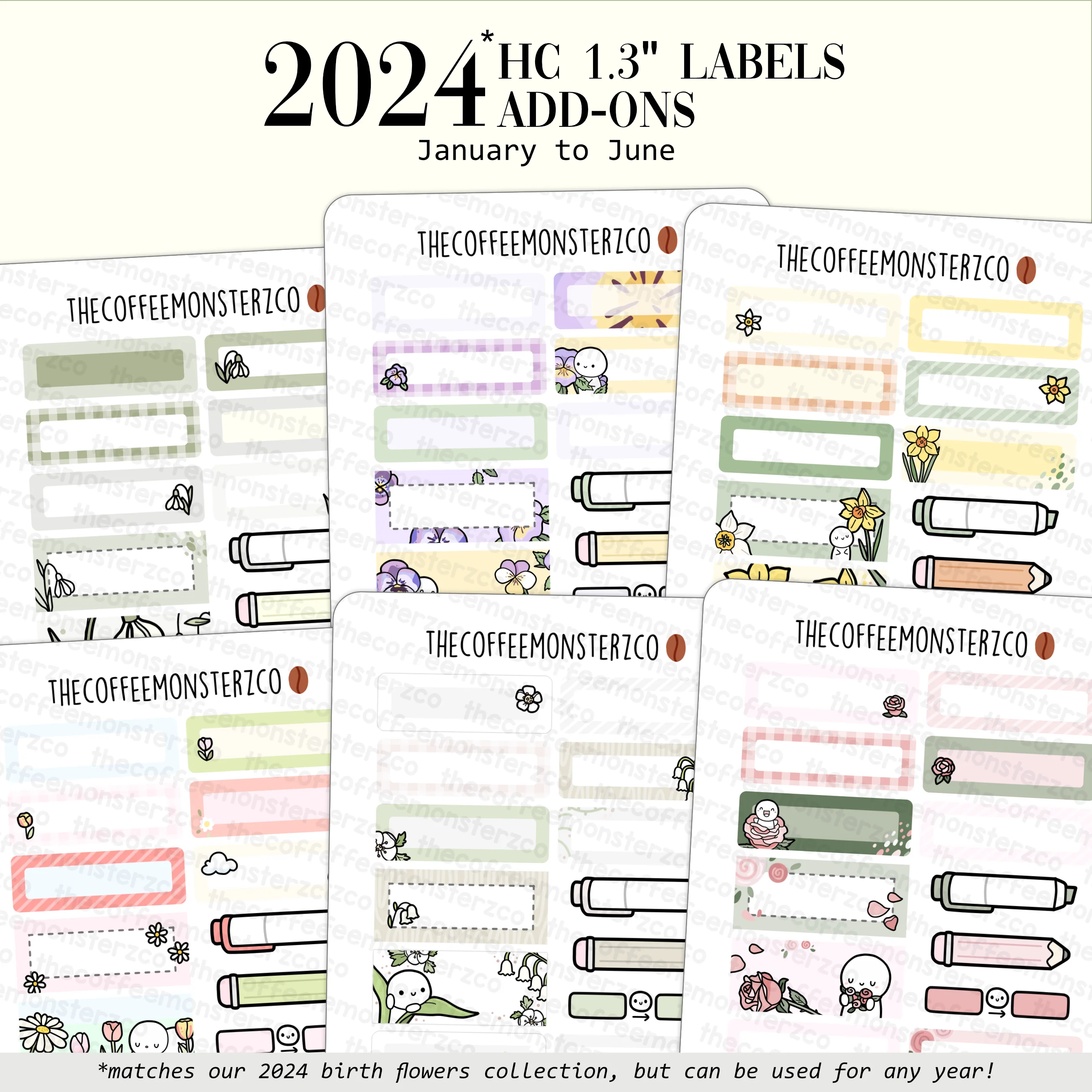 2024 Coordinating Add-ons - Hobonichi Cousin (1.30