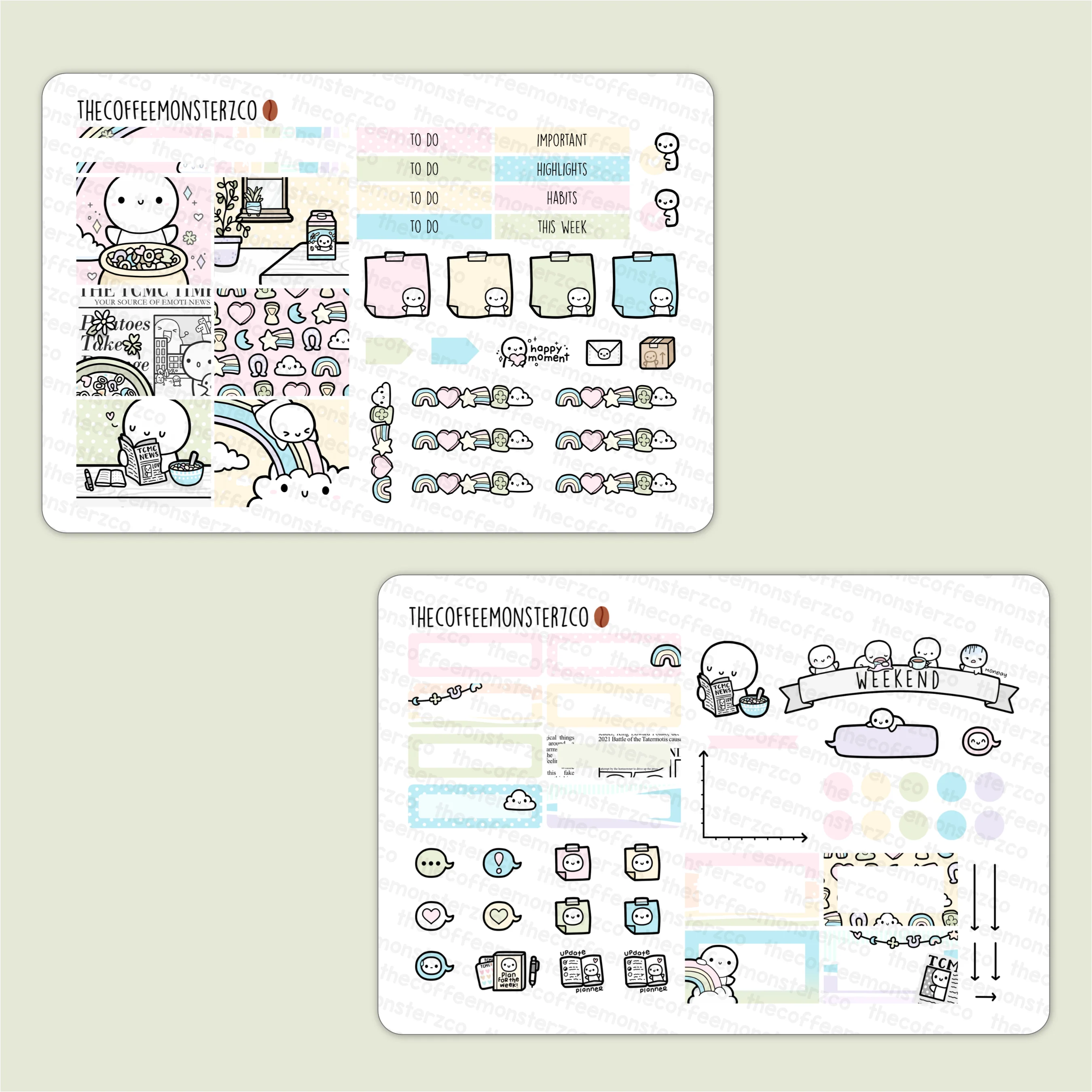 Lucky Charms Hobonichi Cousin Kit
