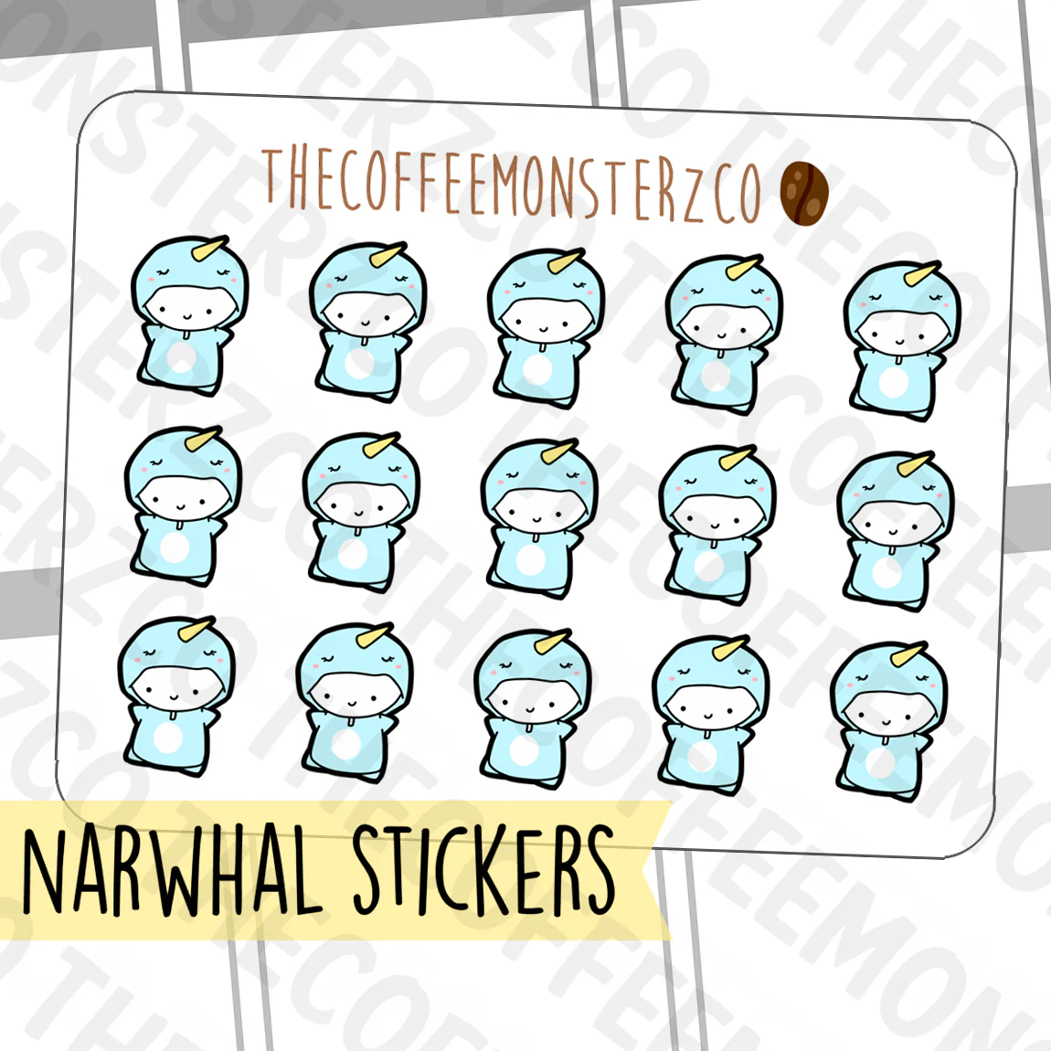 Narwhal Onesie Emotis