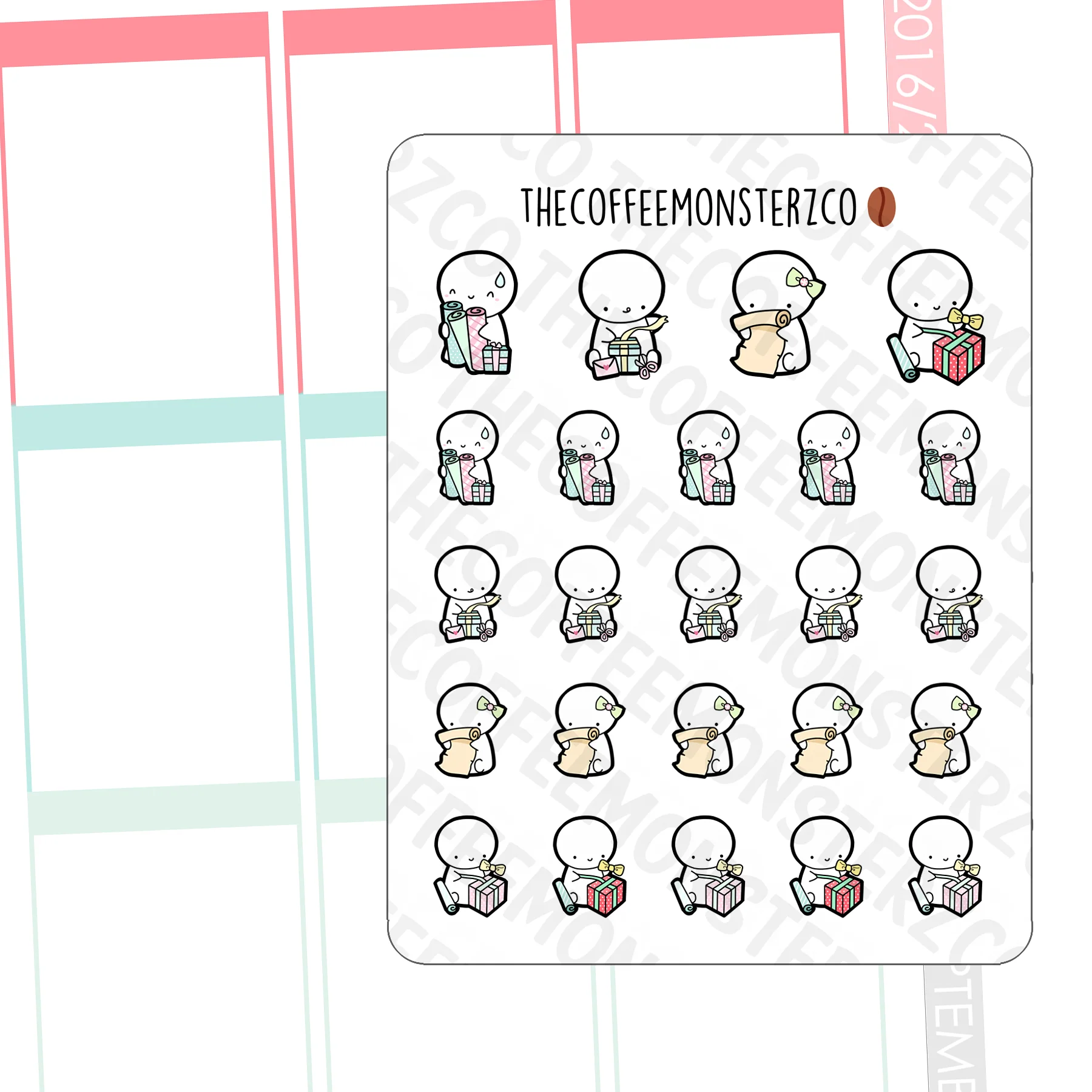 Gift Wrapping Emotis (FINAL STOCK)