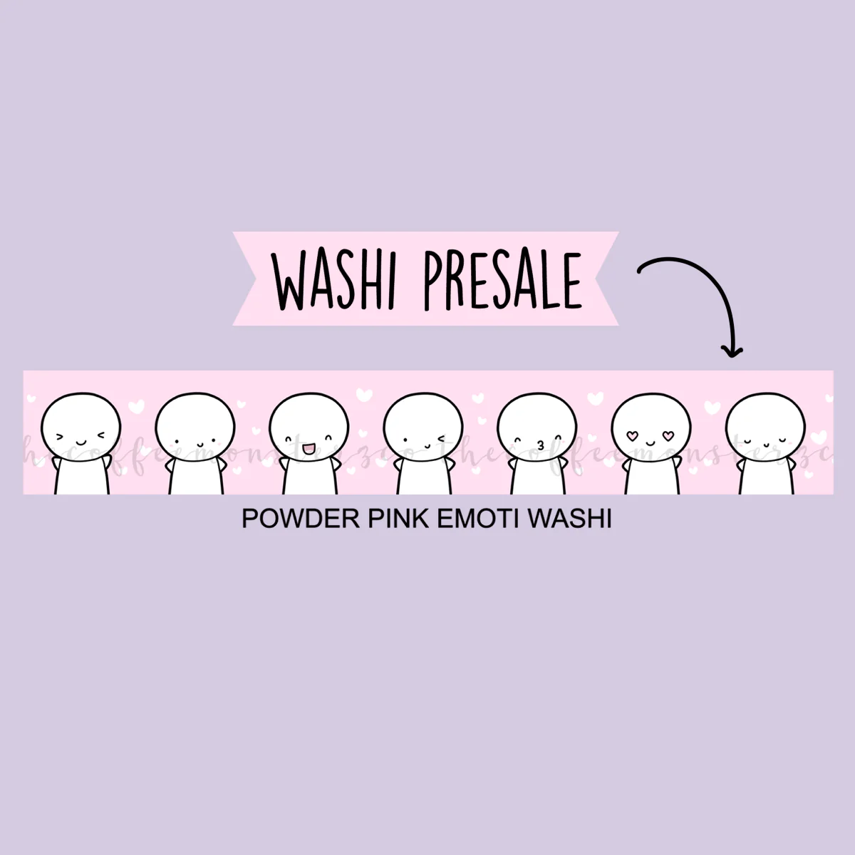Powder Pink Emoti Washi - 15mm
