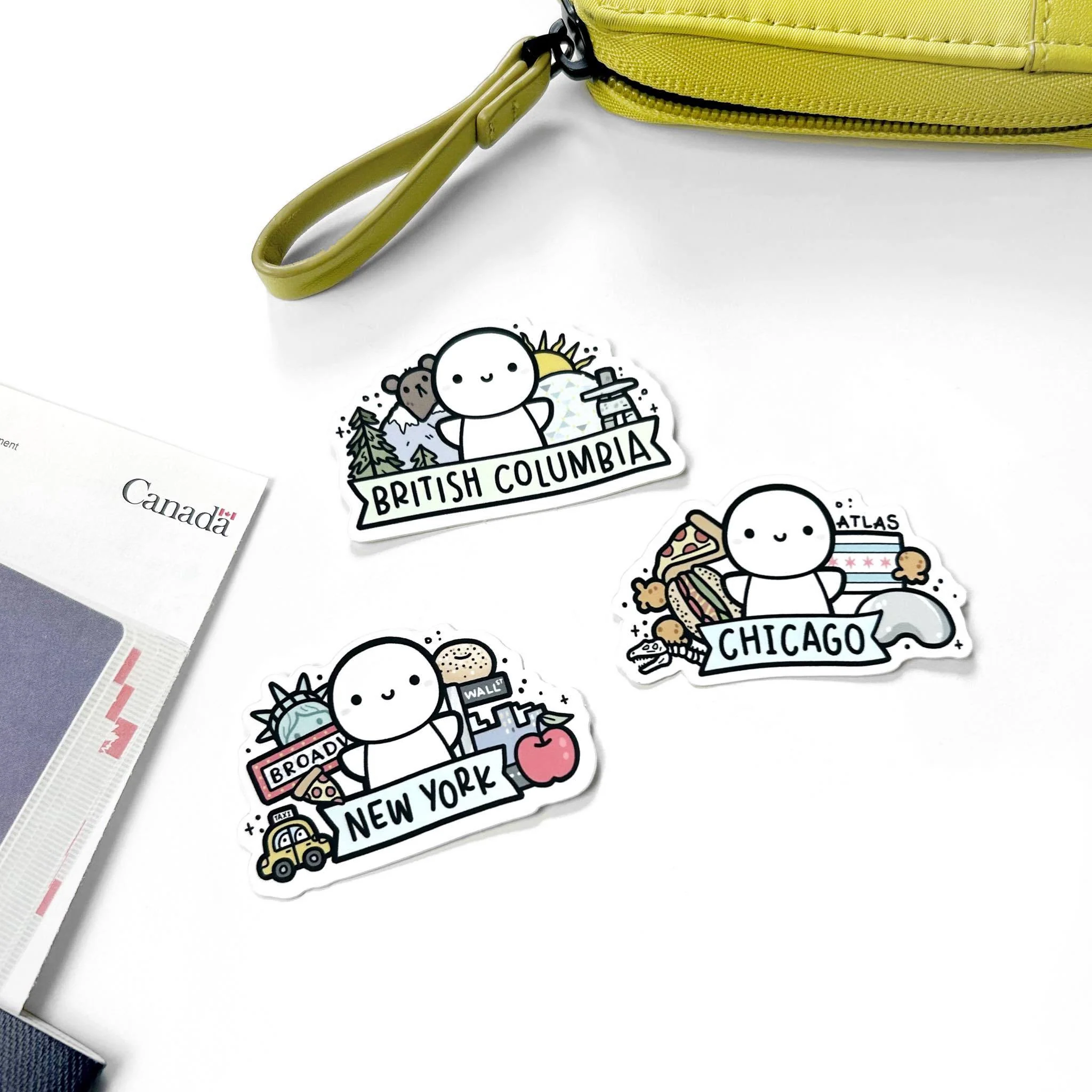 Around the World - Vinyl Stickers