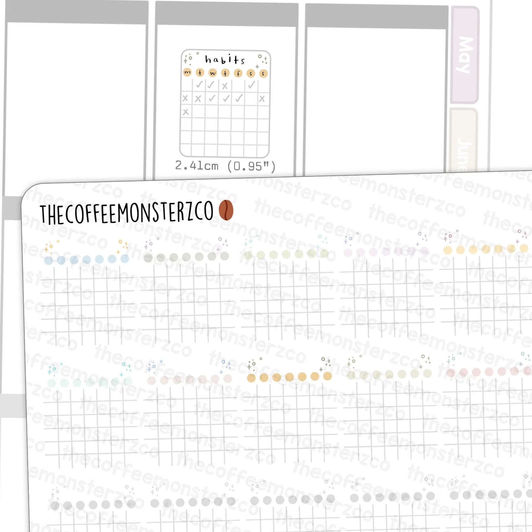 2025 Small Monthly Habit Tracker
