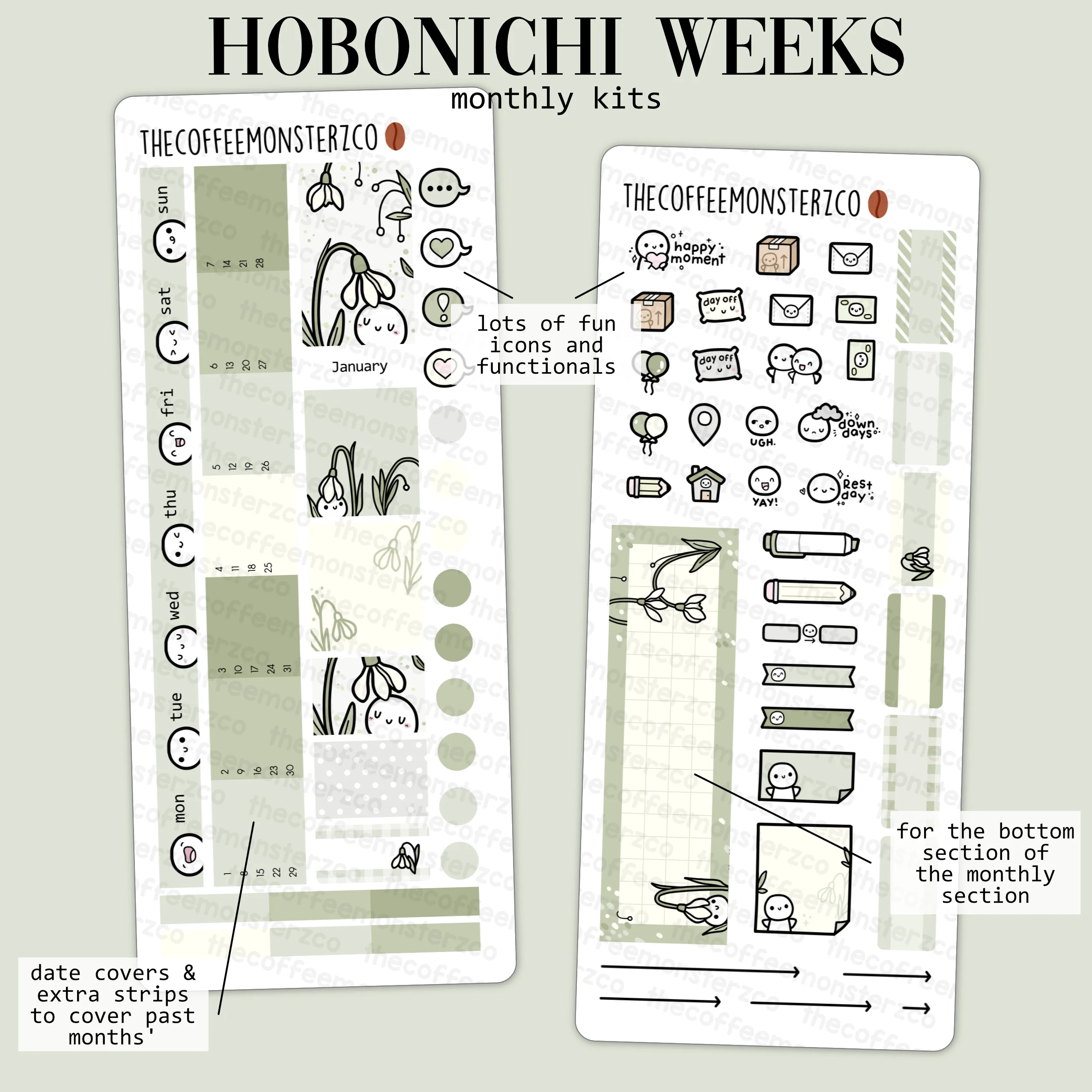 2024 Hobonichi Weeks Monthly Kits - Part 1