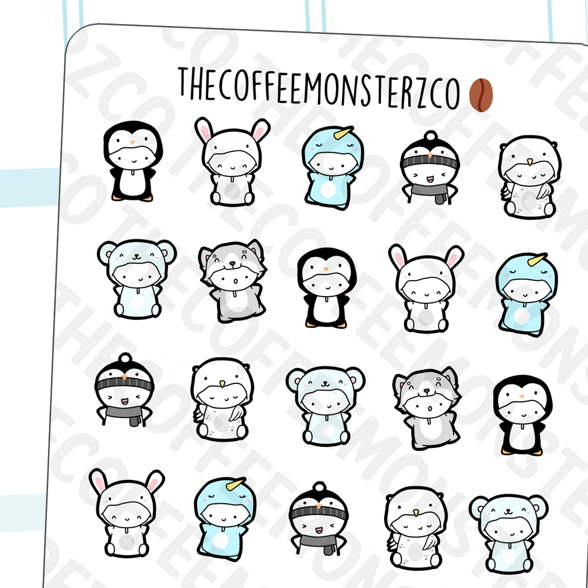 Winter Critters Onesies Sampler