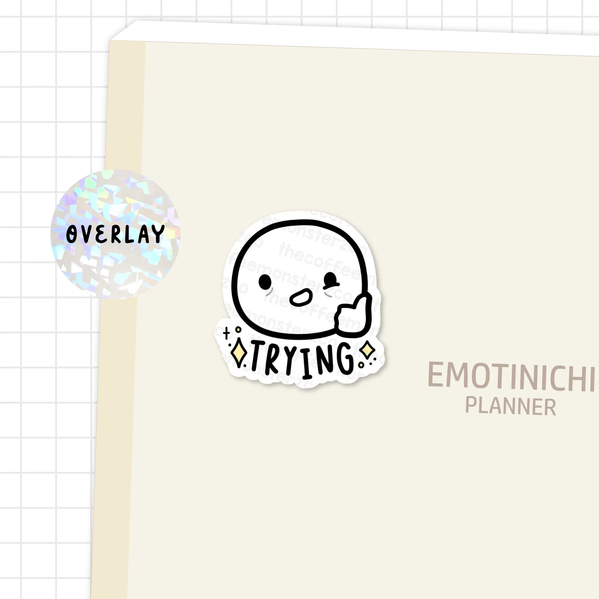 Trying - Vinyl Sticker