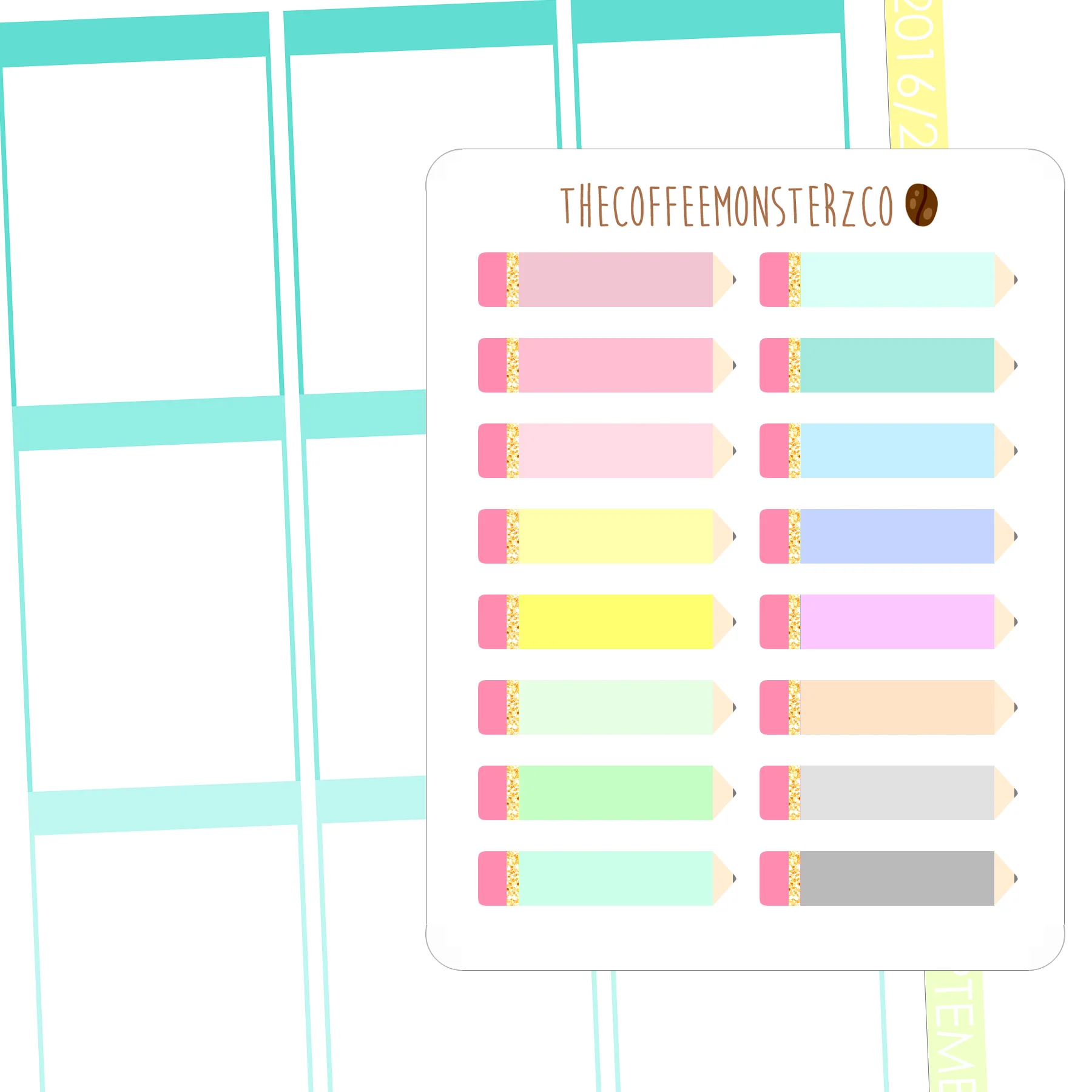 Helen's Favourite Pencil Stickers (FINAL STOCK)