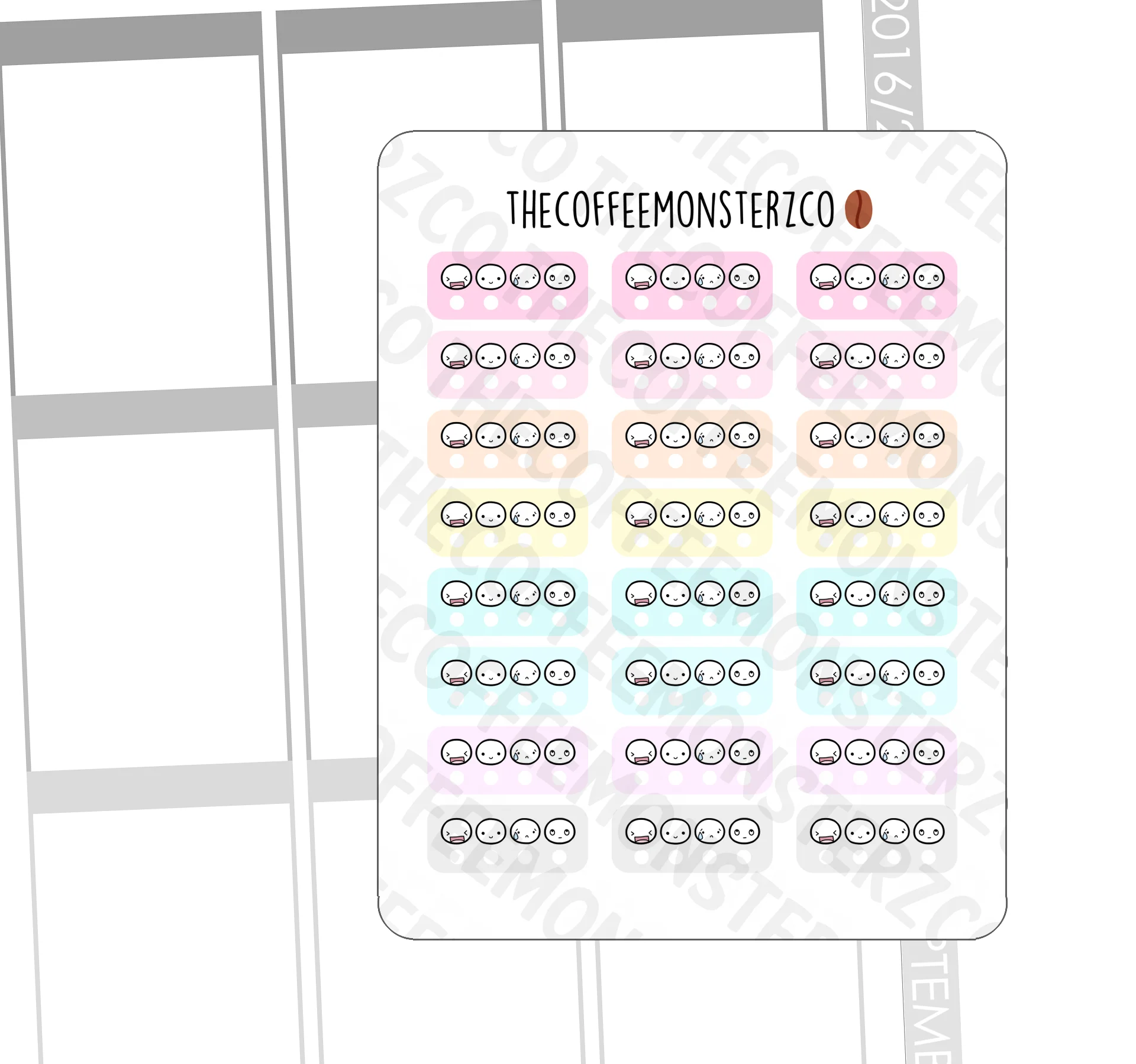 Mini Mood Trackers (Hobonichi)