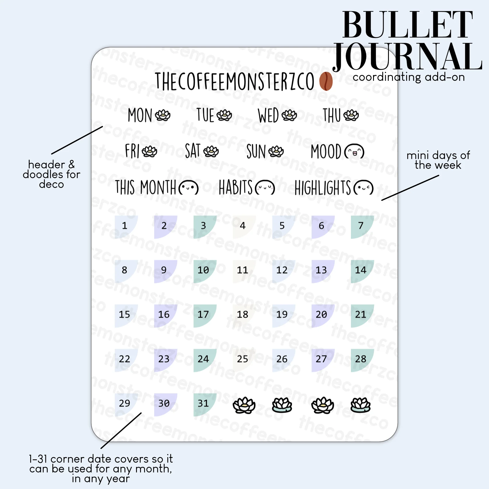2024 Coordinating Add-ons - Bullet Journal - Part 2