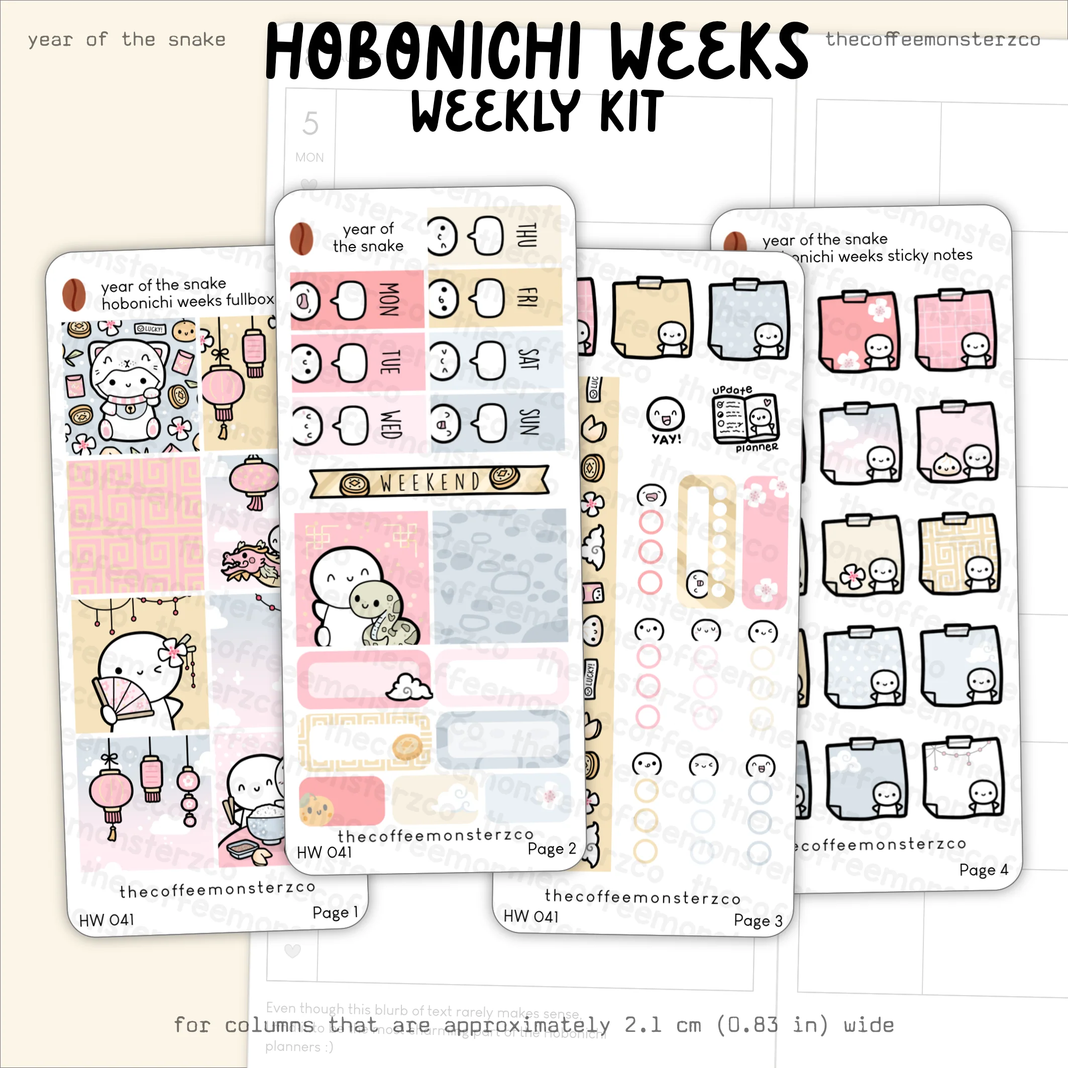 Year of the Snake - Hobonichi Weeks Kit