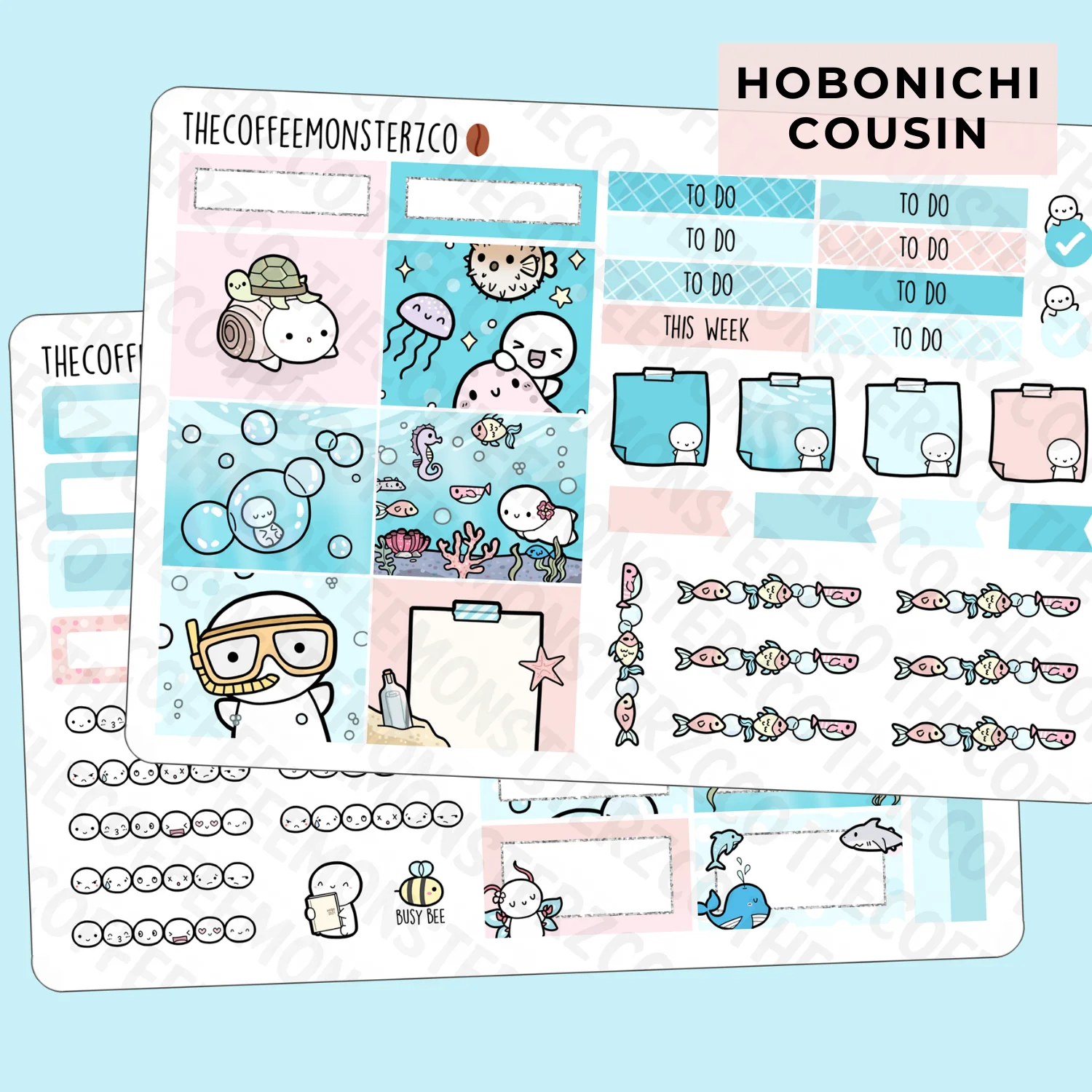 Just Keep Swimming Hobonichi Cousin Kit