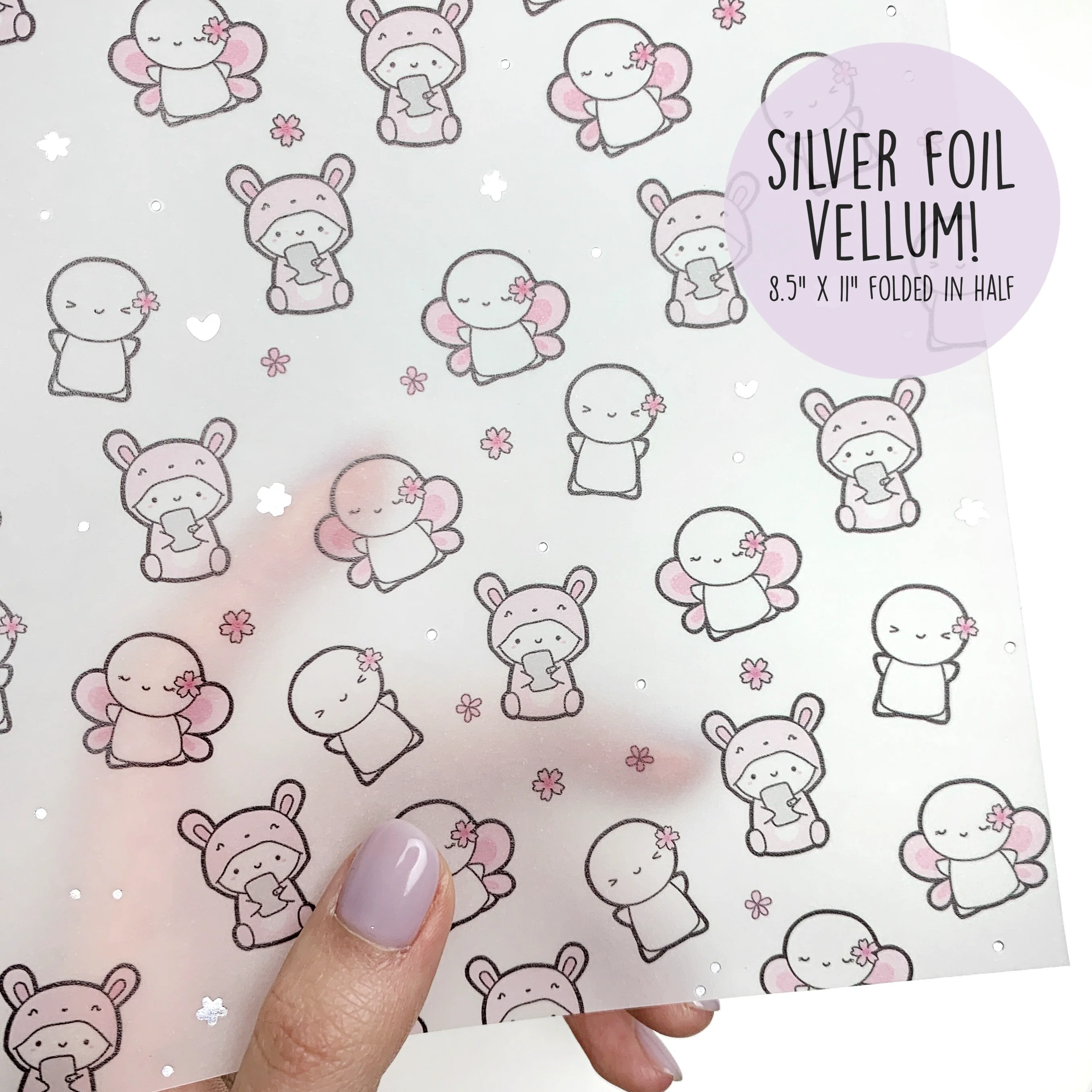 Cherry Blossom Emoti - Vellum Paper