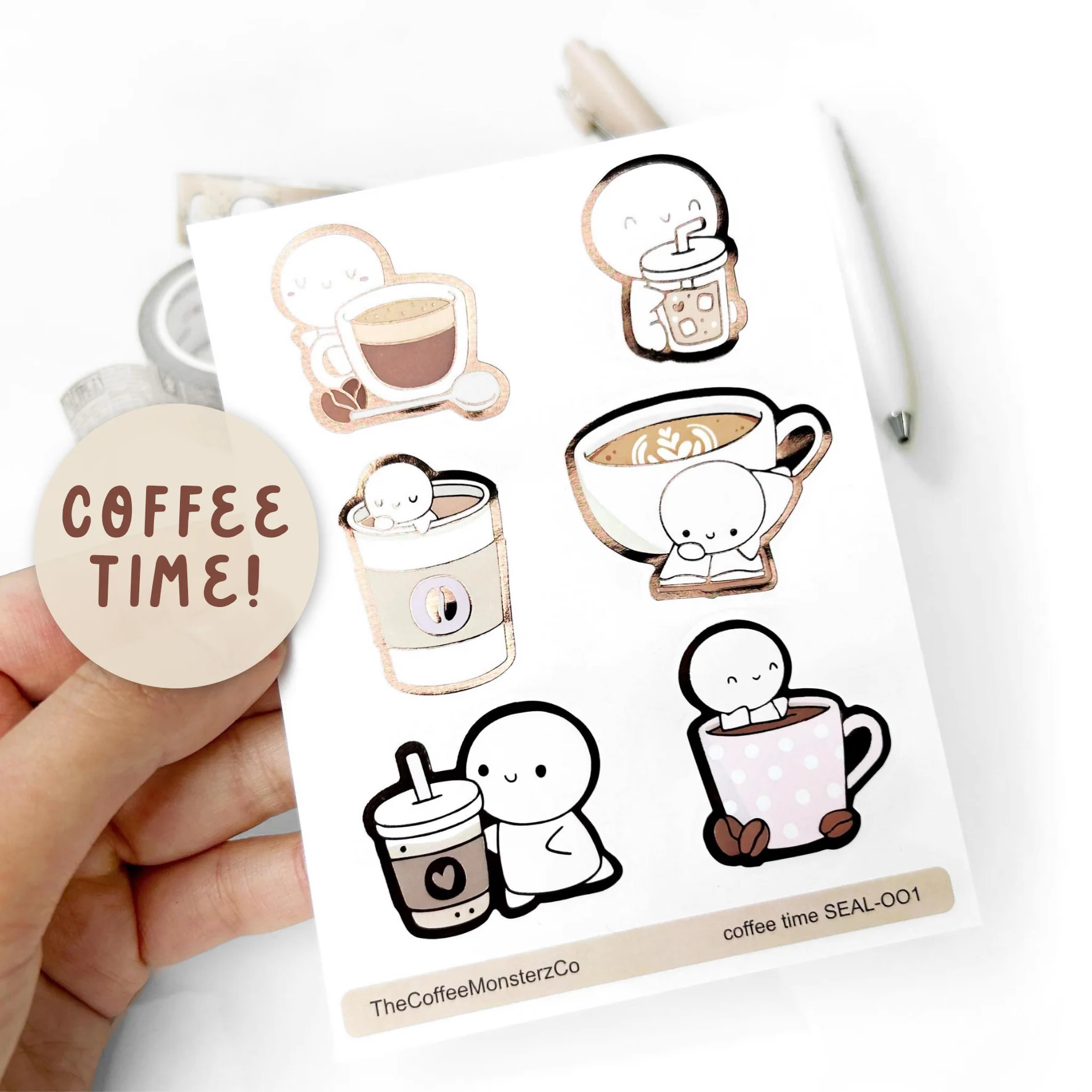 Coffee Time - Sticker Seals