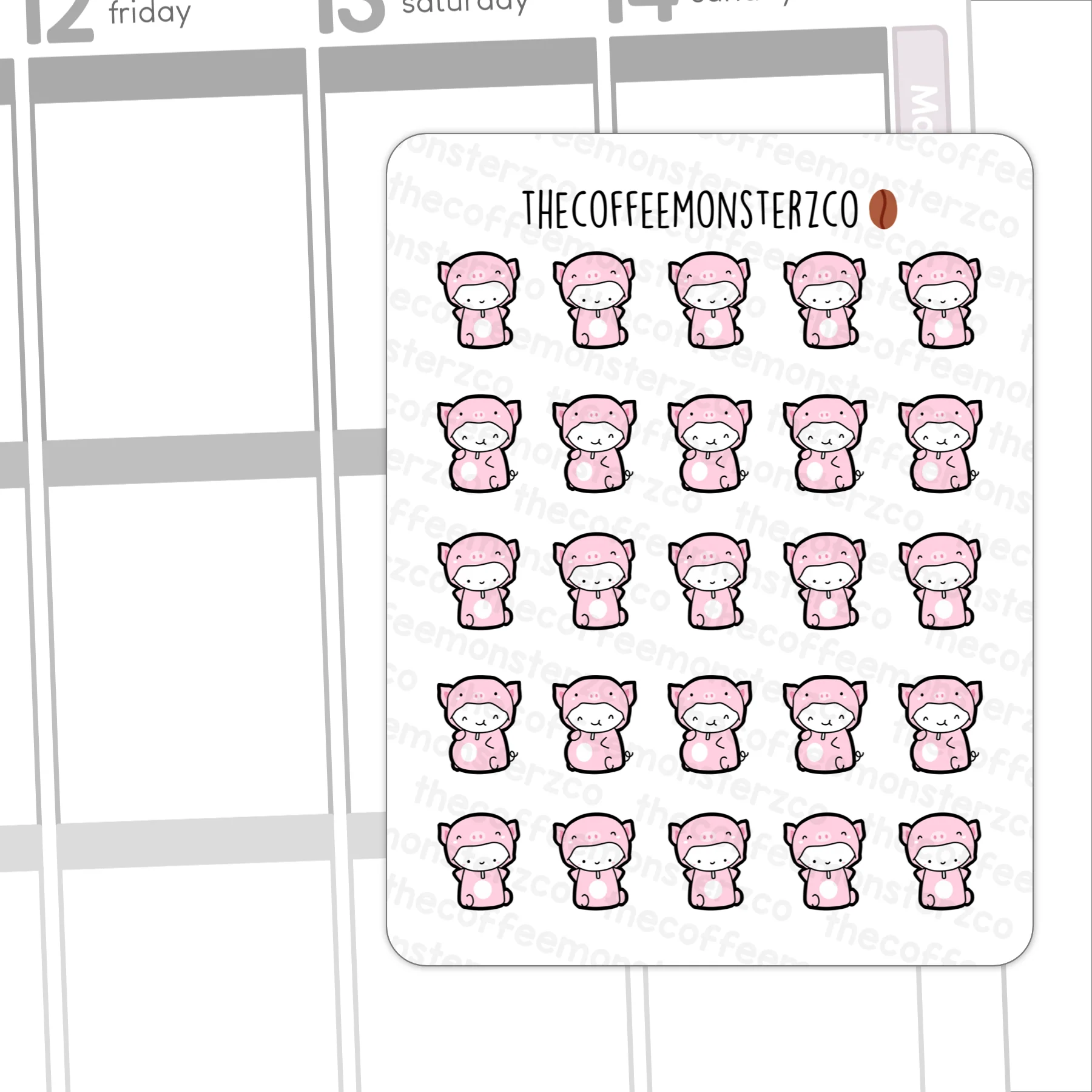 Pig Onesie Emotis (FINAL STOCK)