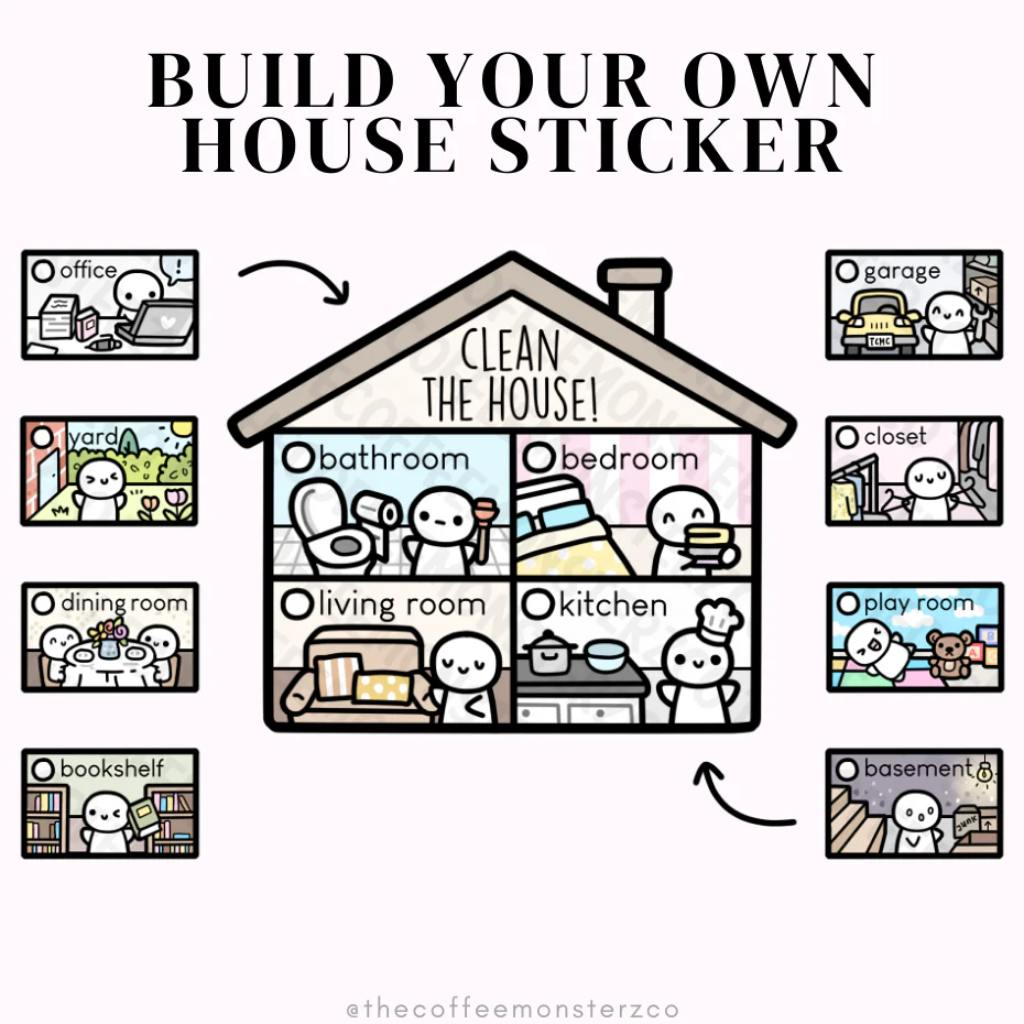 Build Your Own House Sticker