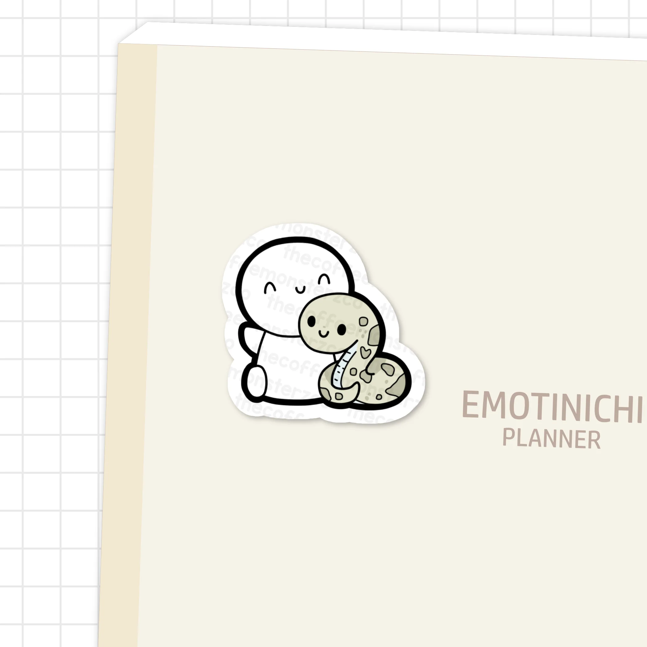 Year Of The Snake Emoti - Vinyl Sticker